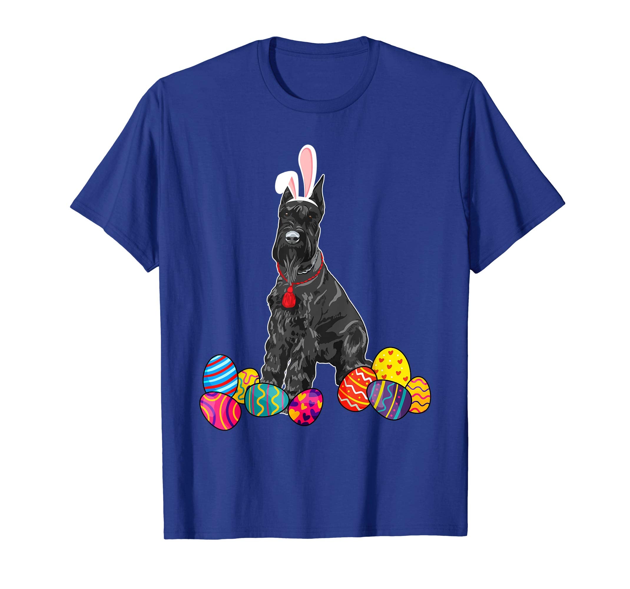 Giant Schnauzer Bunny Ear With Egg Easter Easter Day Shirt