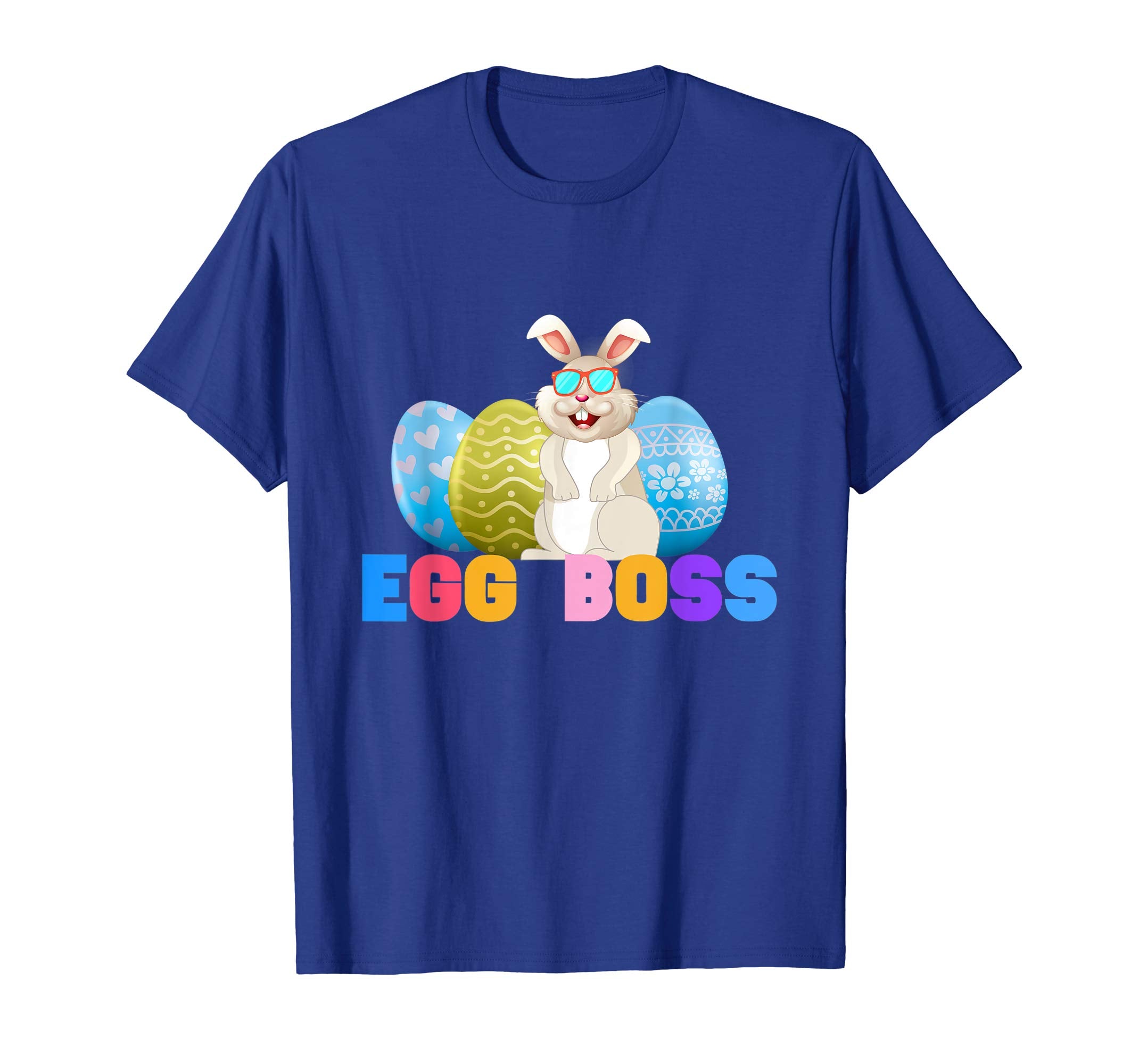 Egg Boss Easter Shirt For Kids Boys Girls Cute Easter Bunny