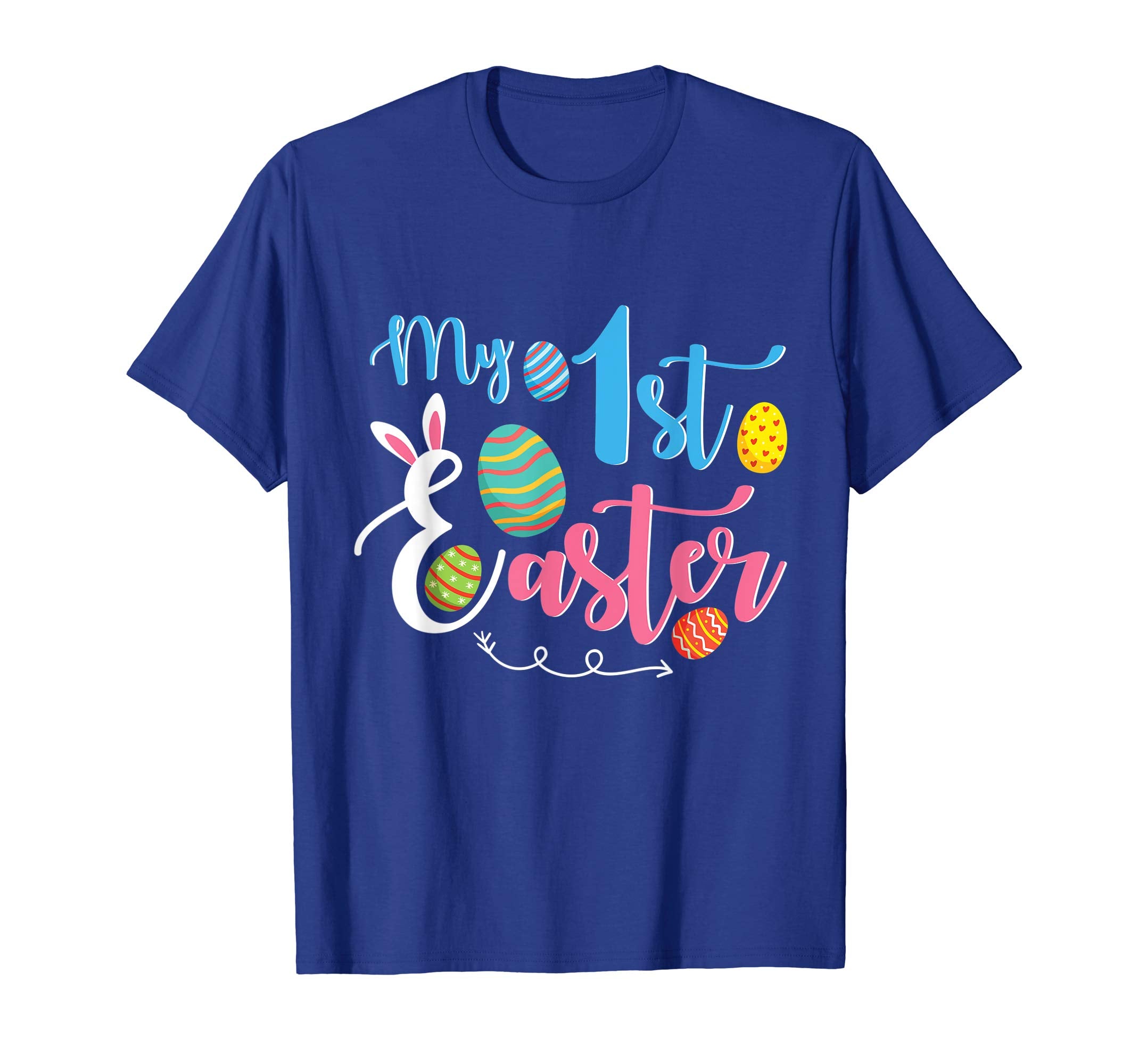 Bunny Rabbit Face &amp; Easter Egg My 1st Easter Happy Day Shirt