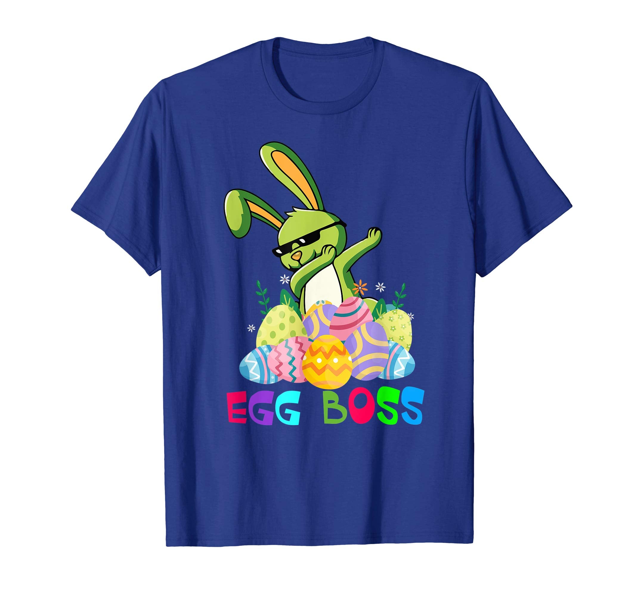 Cute Dabbing Egg Boss-Easter Bunny T Shirt For Kids