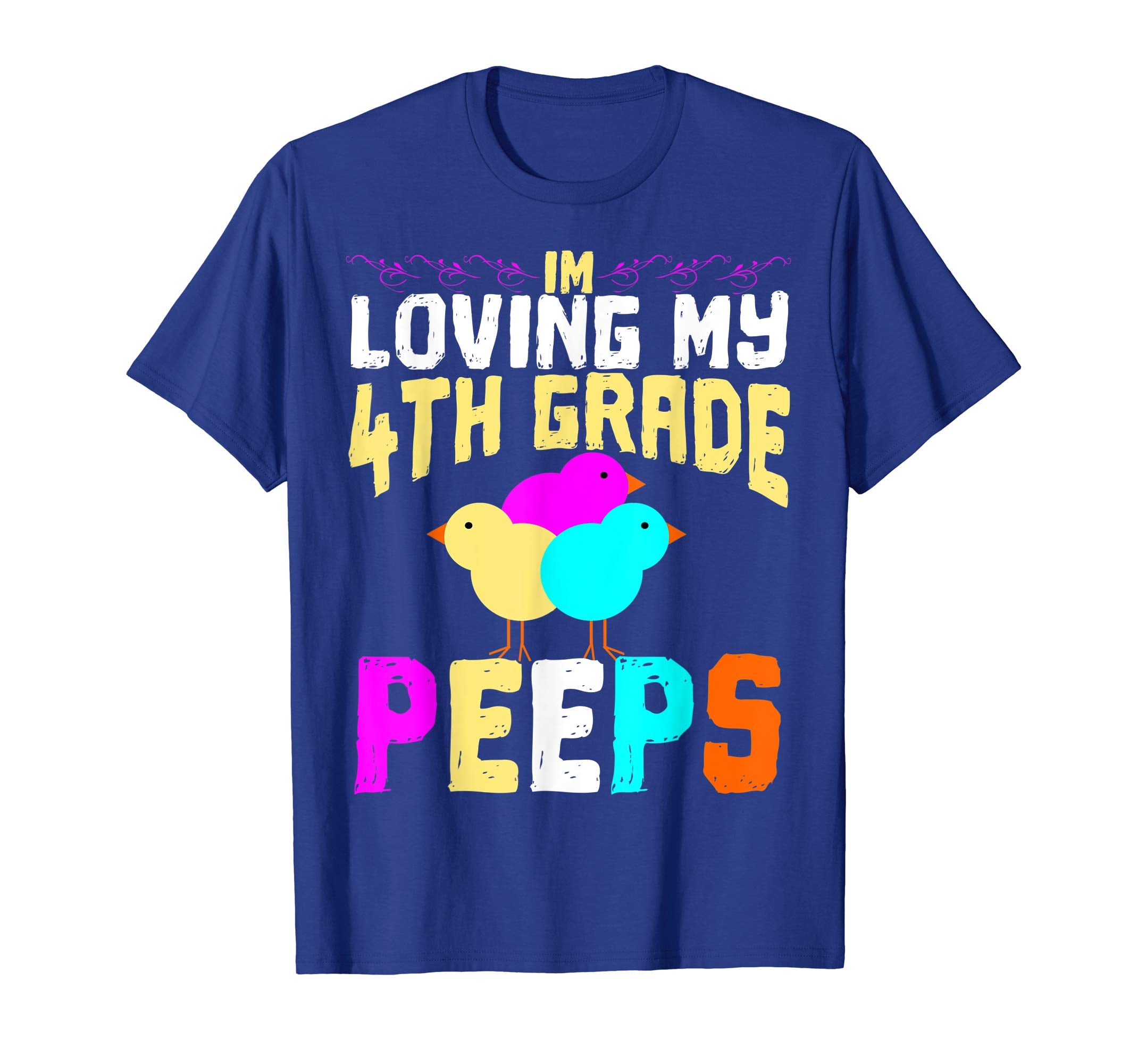 4th Grade Peeps Easter TShirt Teacher Gift