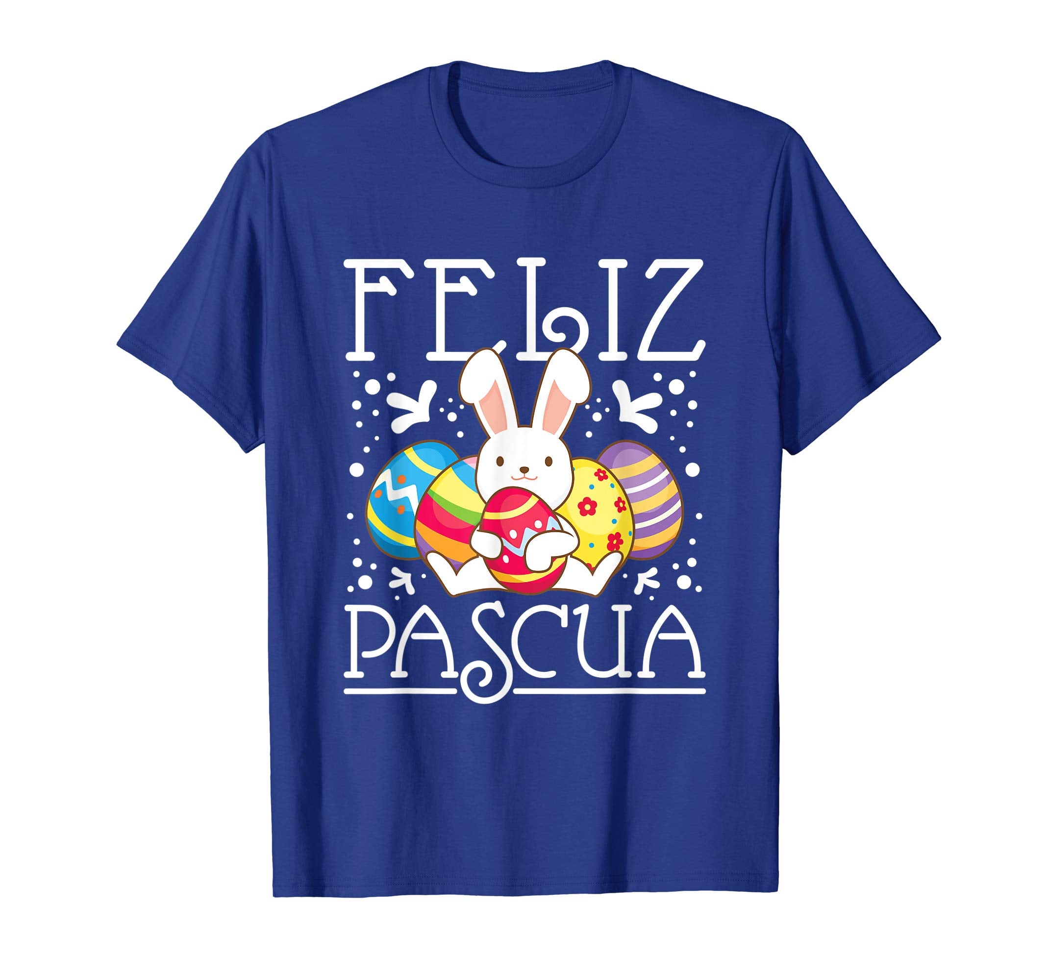 Spanish Easter TShirt Feliz Pascua Kids Bunny Eggs