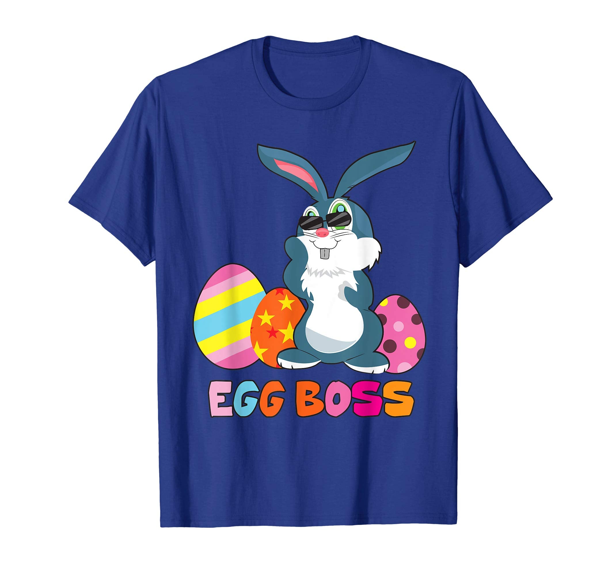 Egg Boss Easter Shirt For Kids Boys Girls Cute Easter Bunny