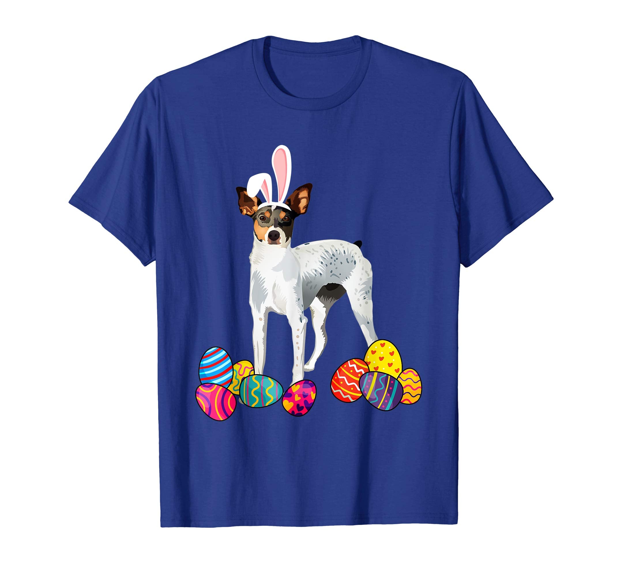 Rat Terrierz Bunny Ear With Egg Easter Easter Day Shirt