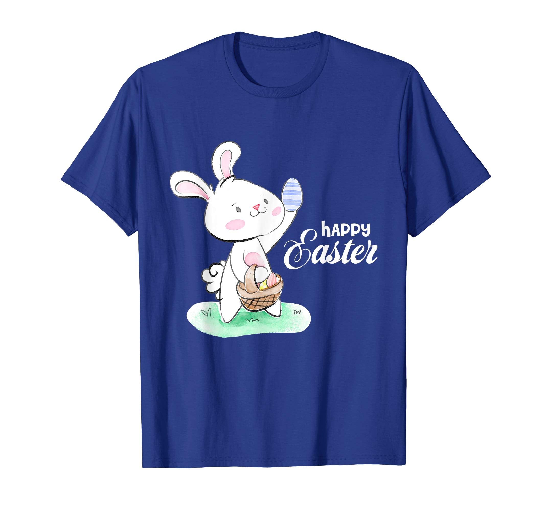Happy Easter Real Bunny T Shirt Colorful Egg Hunt