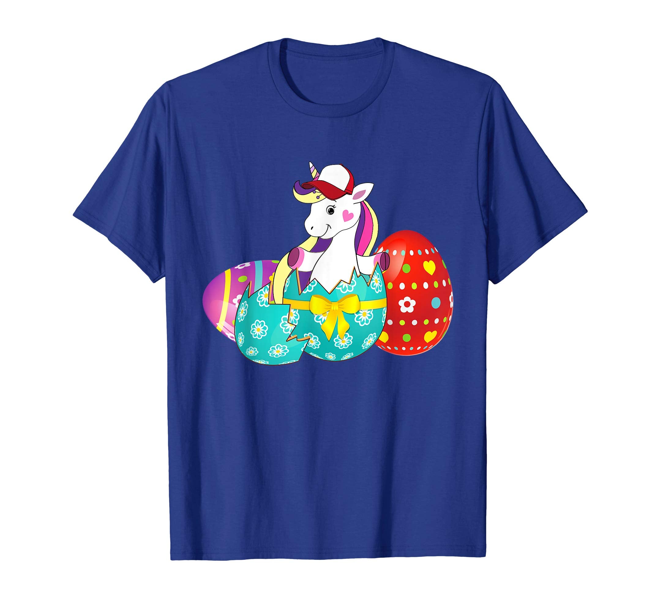 Unicorn Easter Eggs T-Shirts For Kids Boys Girls