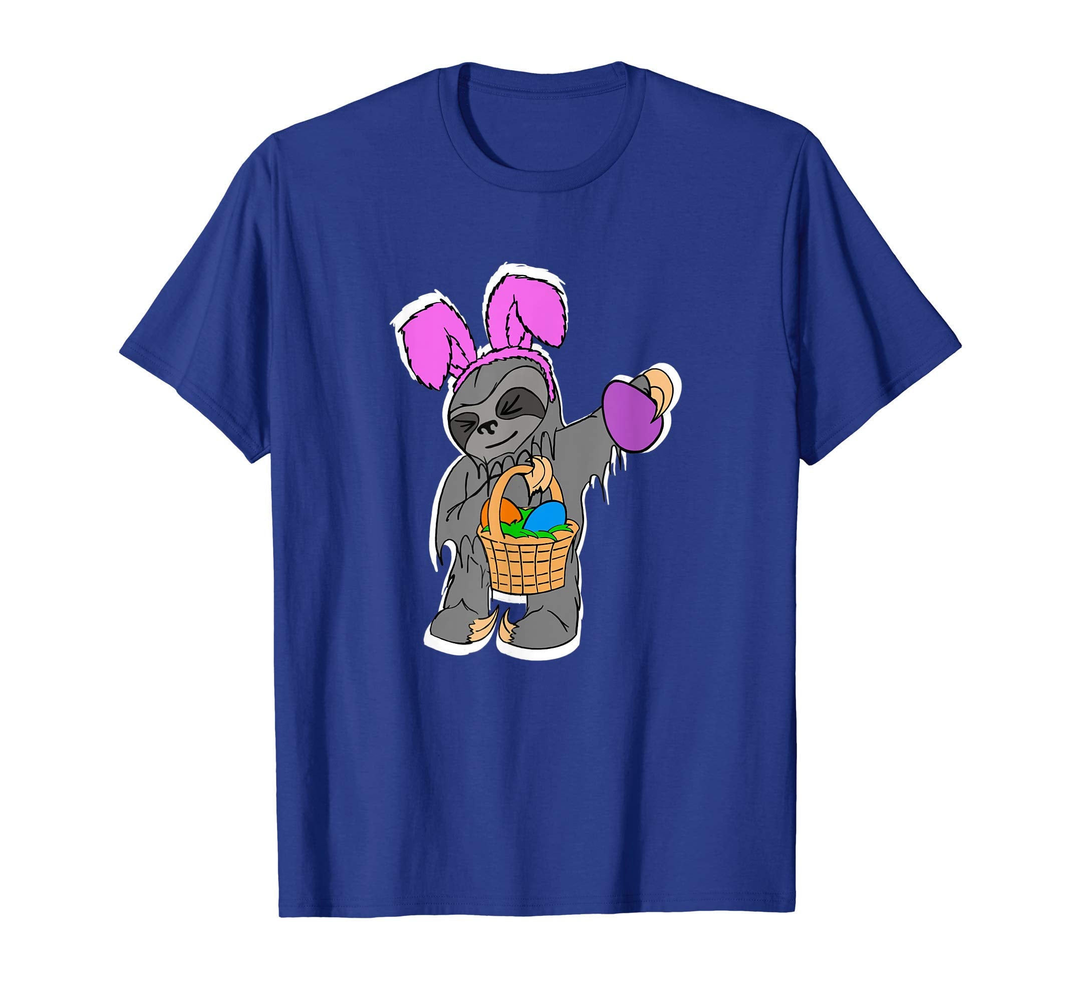 Mens Funny Sloth Shirt Cool Easter Basket Gift Idea