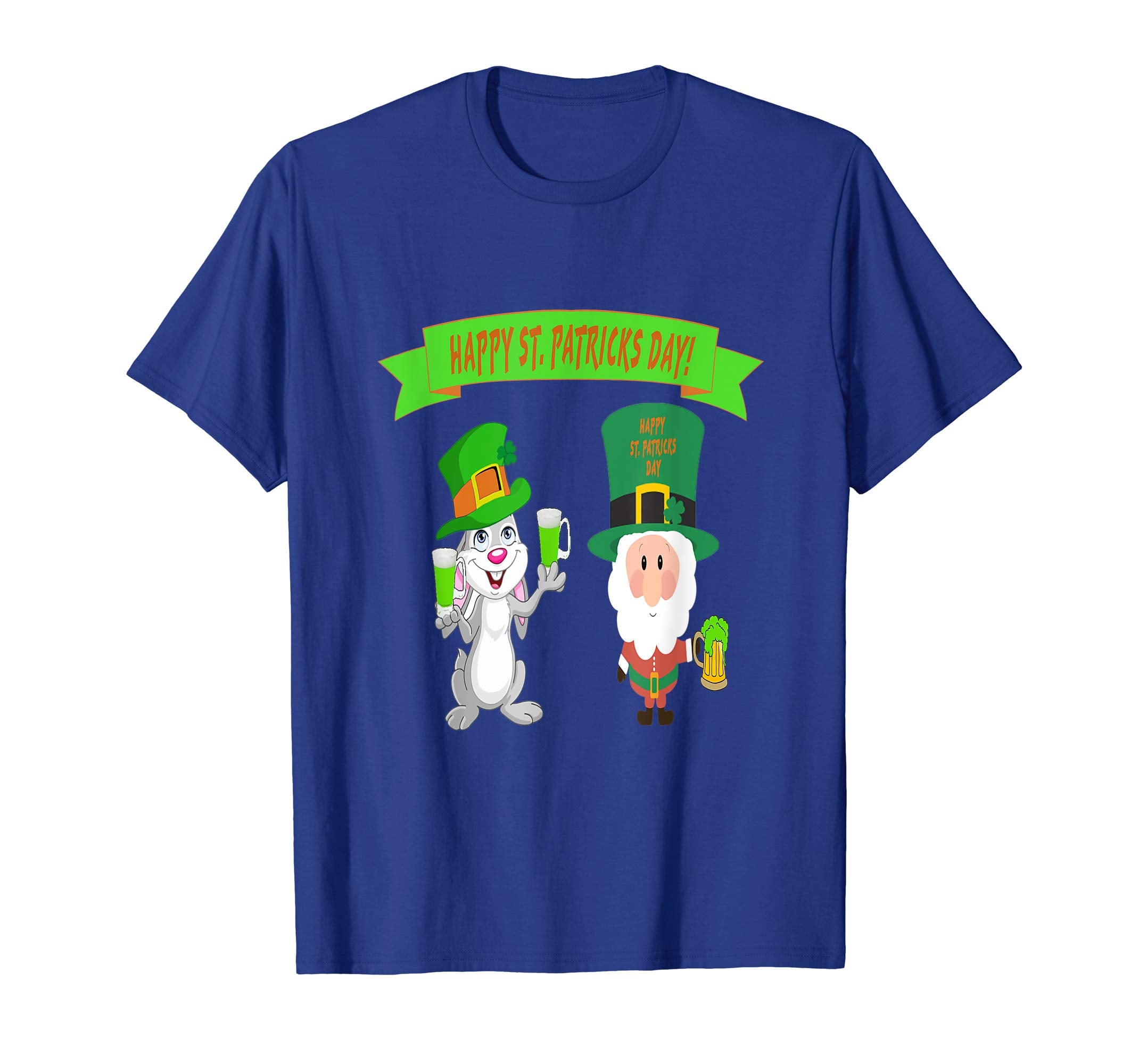St. Patricks Day Santa and Easter bunny T-shirt