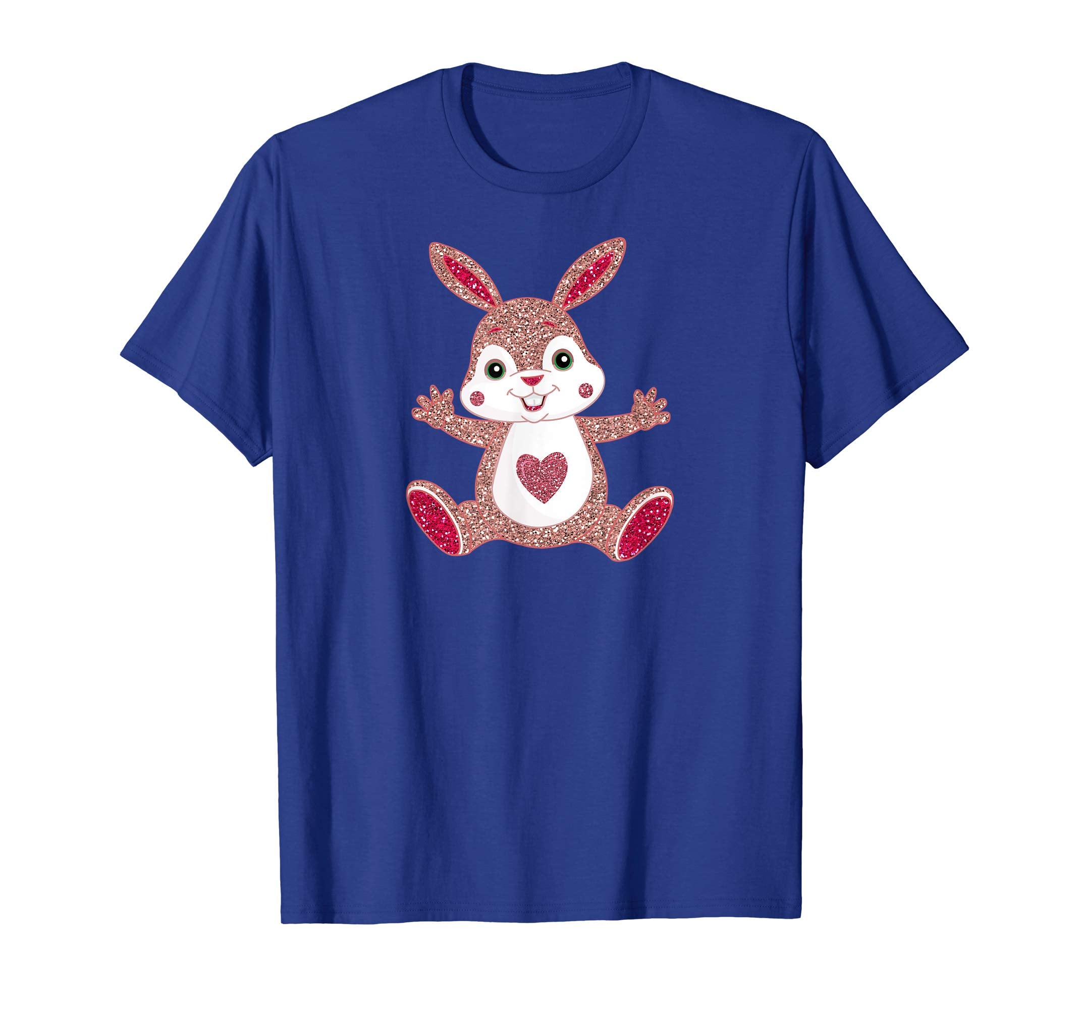 Cool Pink Easter Bunny Hare Spring Heart Love T-Shirt
