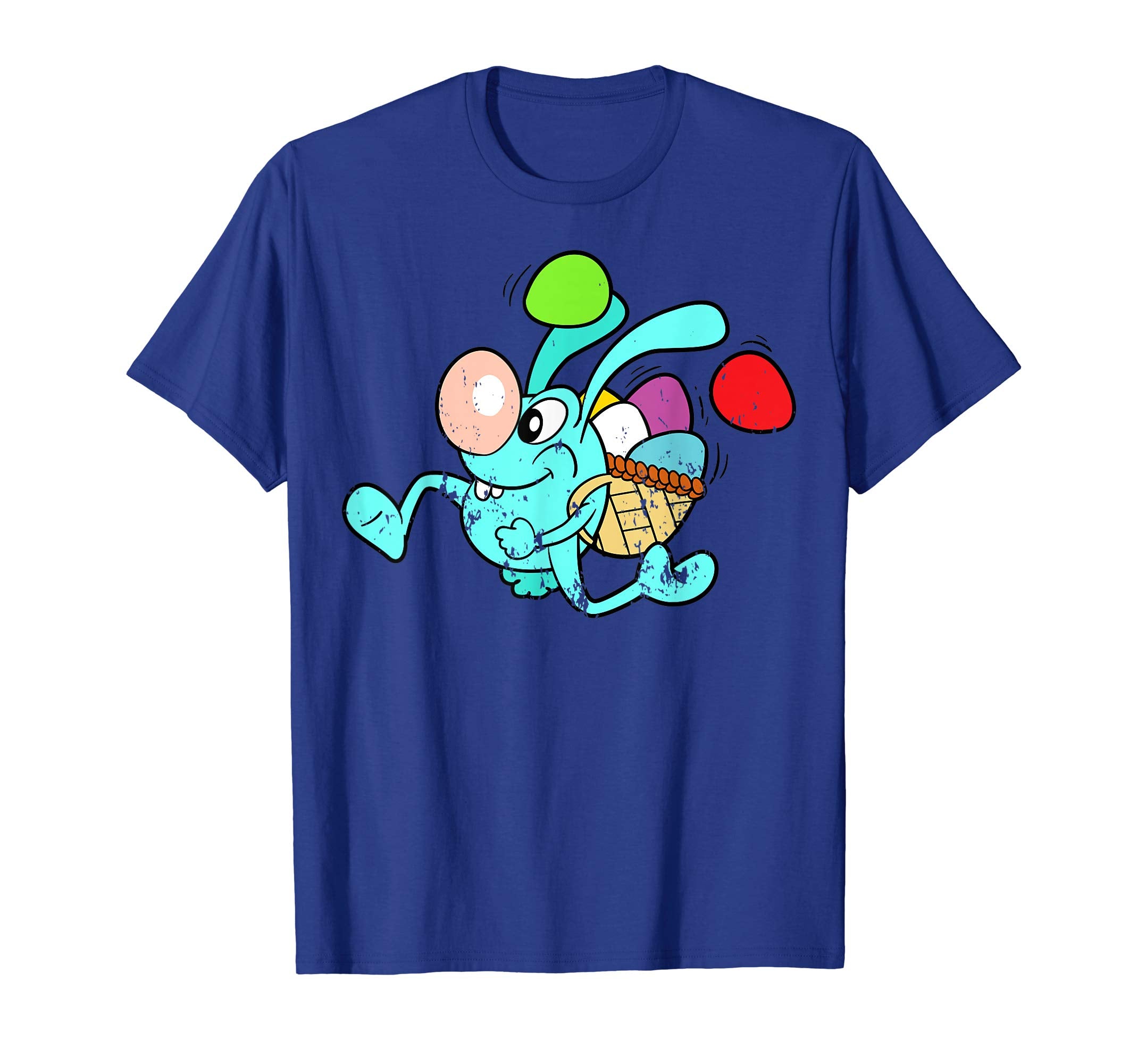 Retro Vintage Grunge Funny Cute Easter Bunny Egg Fun T-Shirt