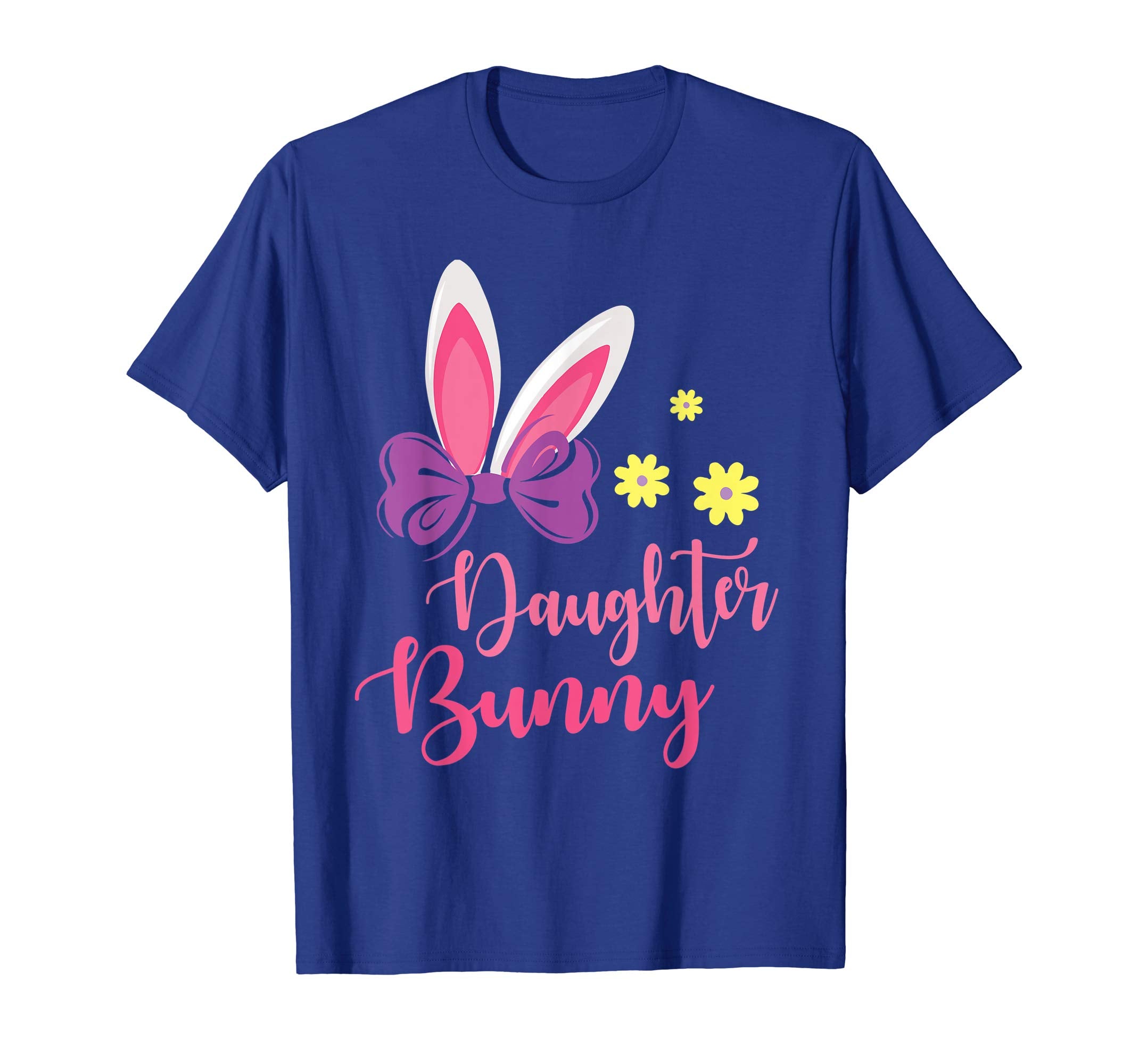 Flowers Bunny Rabbit Girl Face Easter Shirt Daughter Bunny
