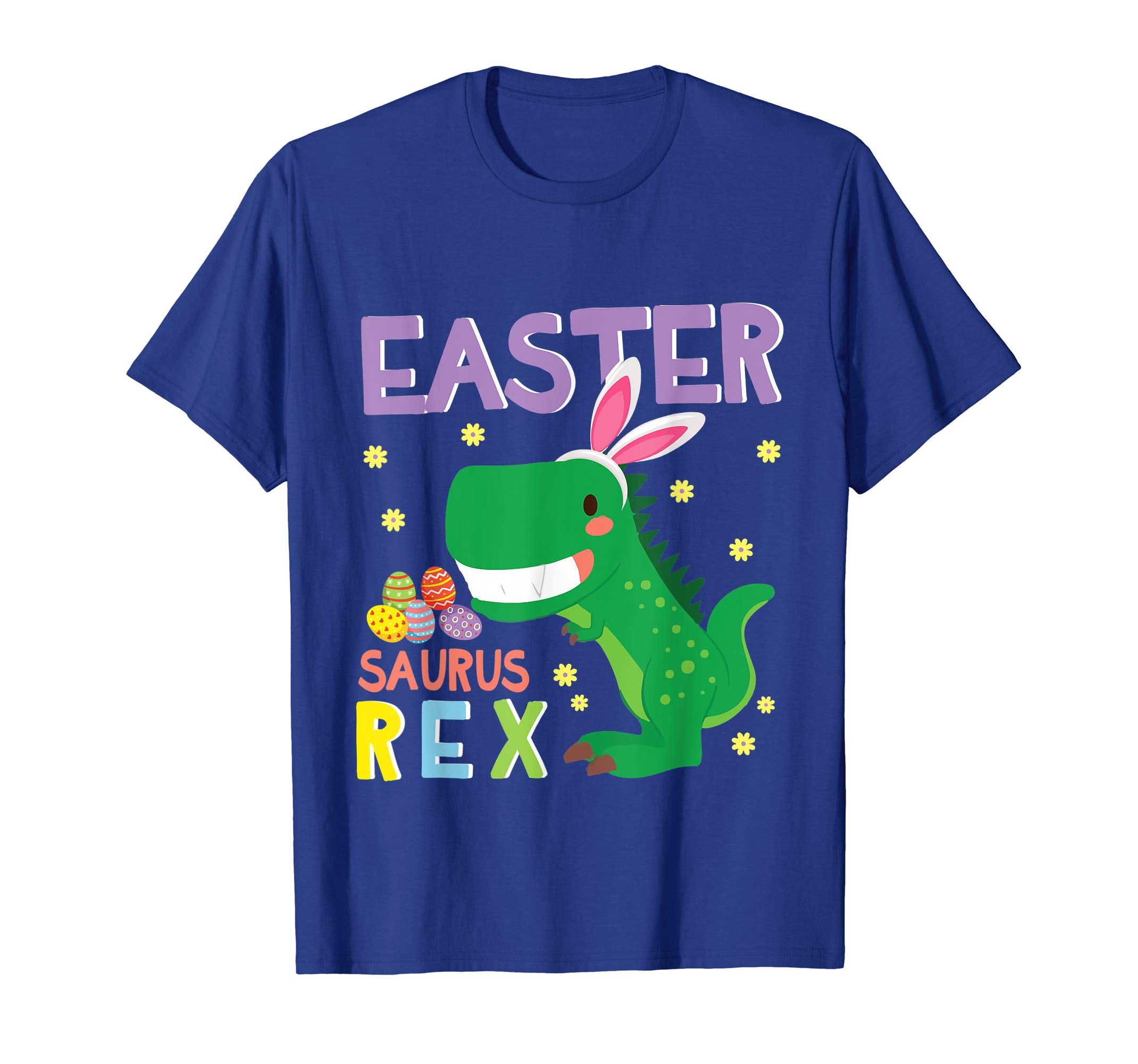 Dinosaur Bunny &amp; Easter Eggs Happy Shirt Easter Saurus Rex