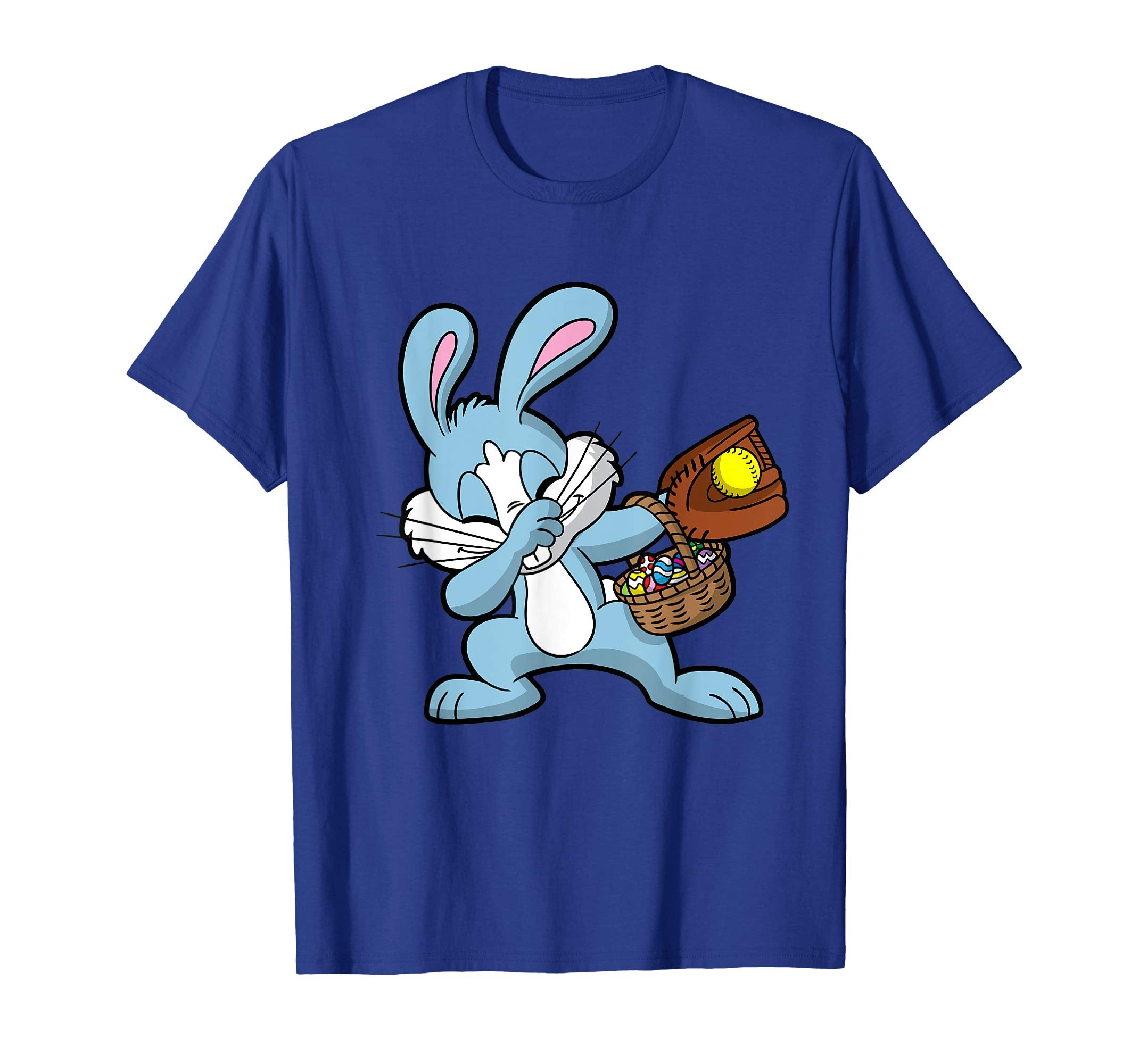Dabbing Easter Bunny Kids Shirt Softball Dab Dance Gift