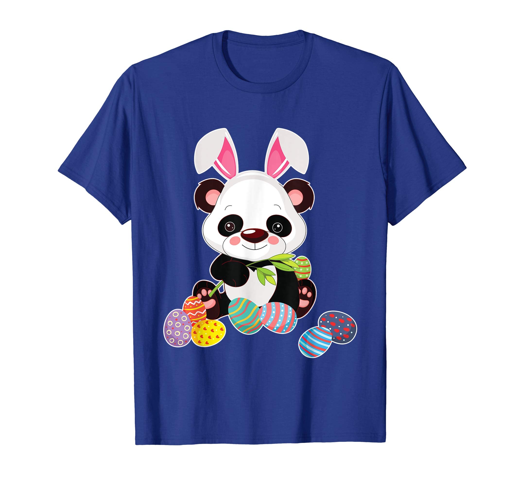 Panda With Bunny Rabbit Hat Easter Eggs Happy Day Shirt