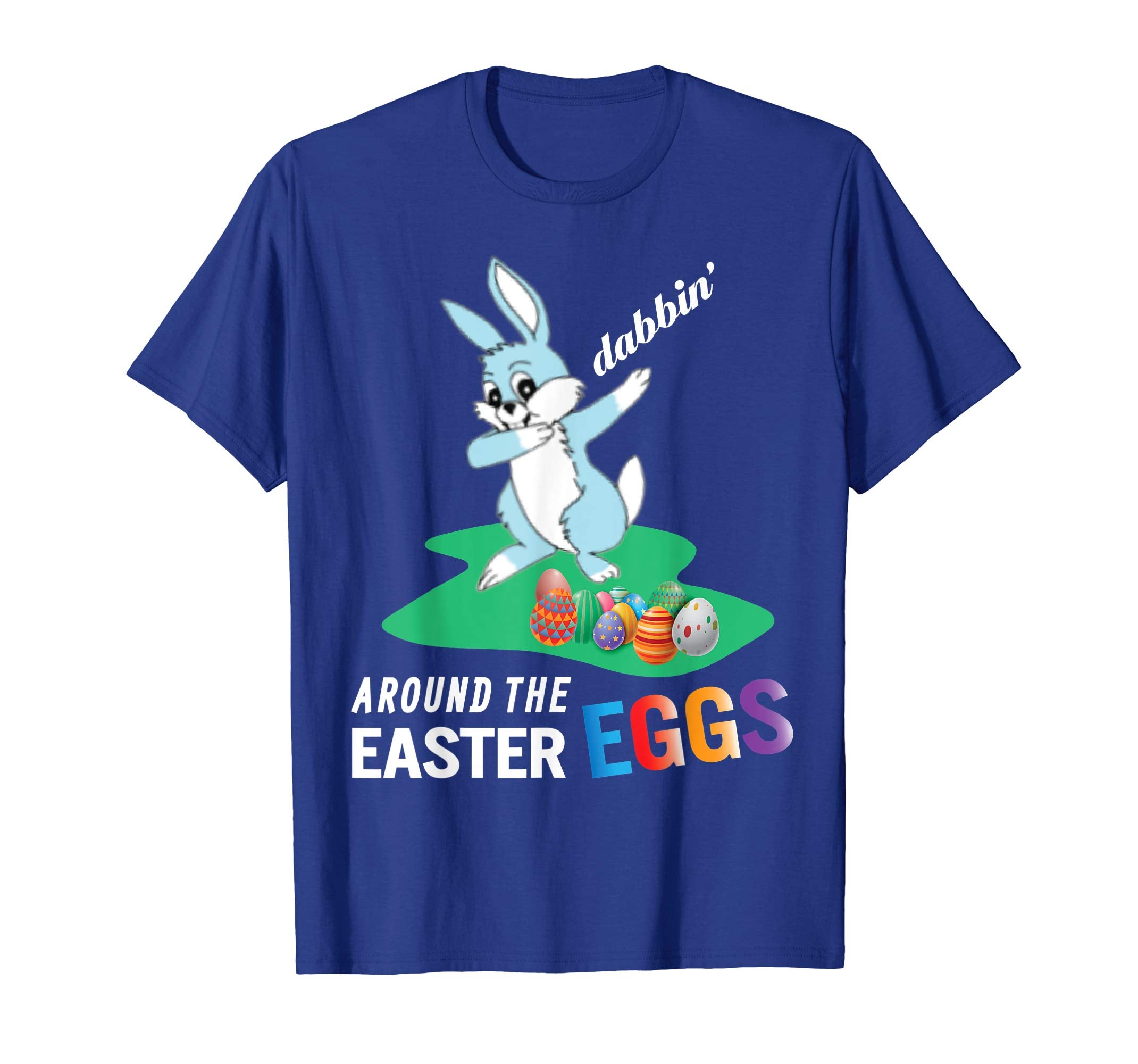 Smile Bunny Rabbit Dab Dabbin' Around The Easter Eggs Shirt