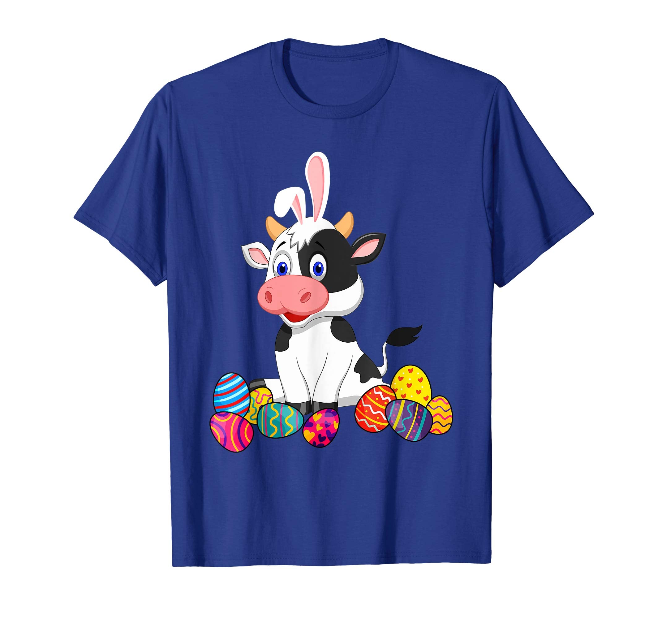 Cow Bunny Ear With Egg Easter Easter Day Shirt