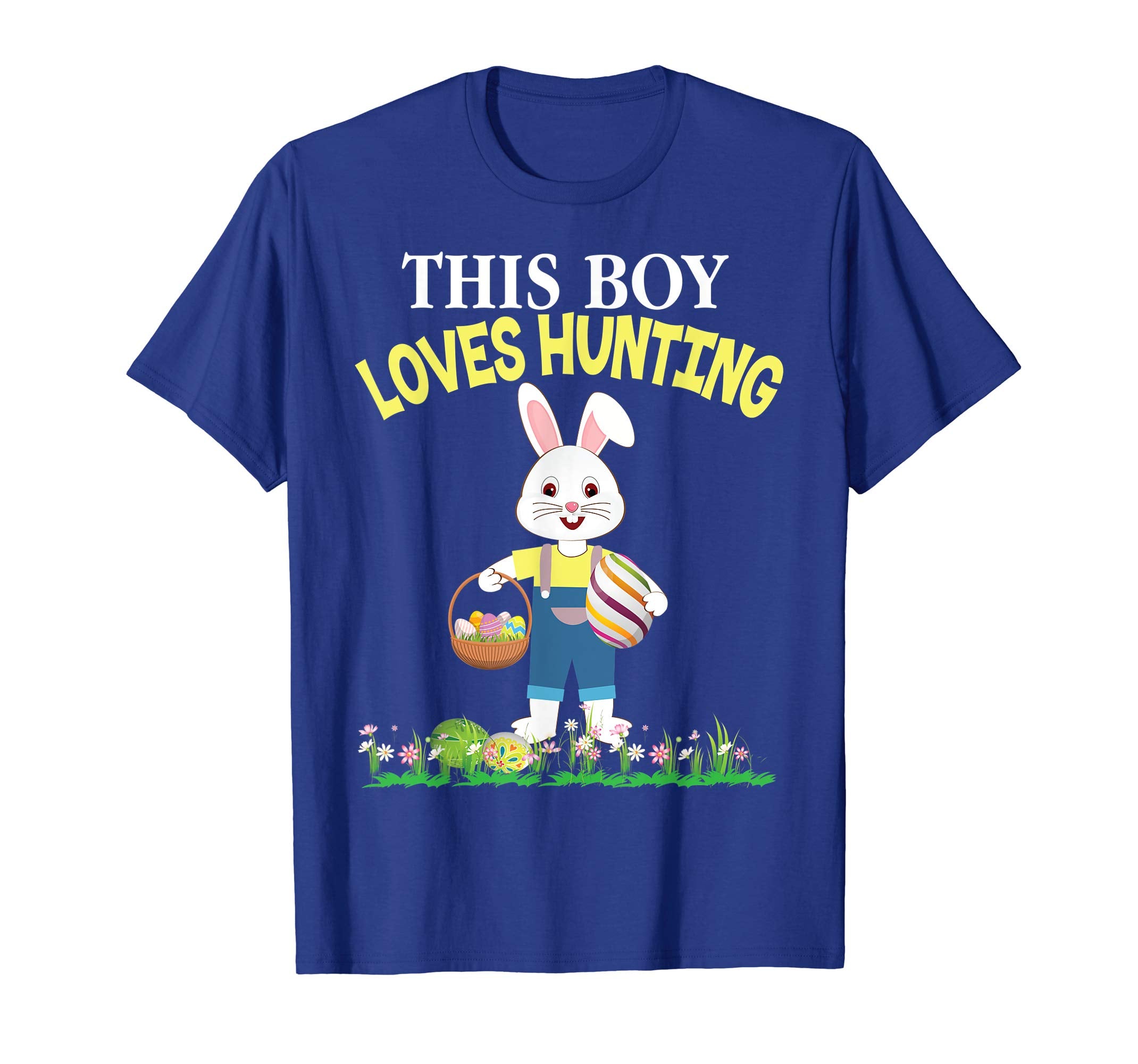 This Boy Loves Eggs Hunting Bunny Easter Day T-Shirt