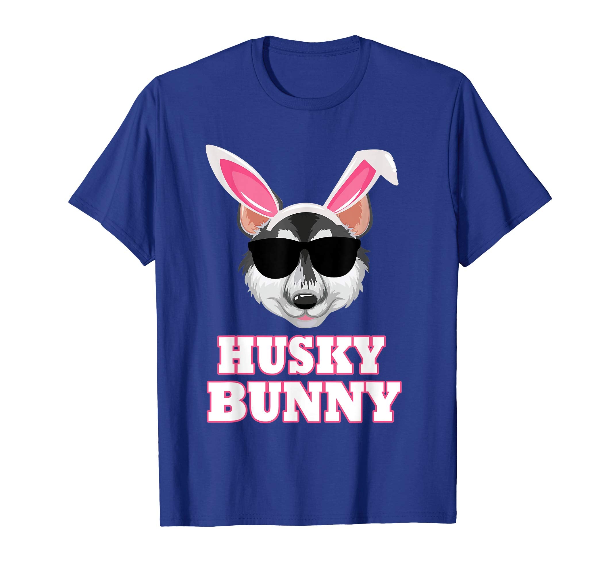 Cool Glasses Huskys Bunny Rabbit Dog Happy Easter Shirt