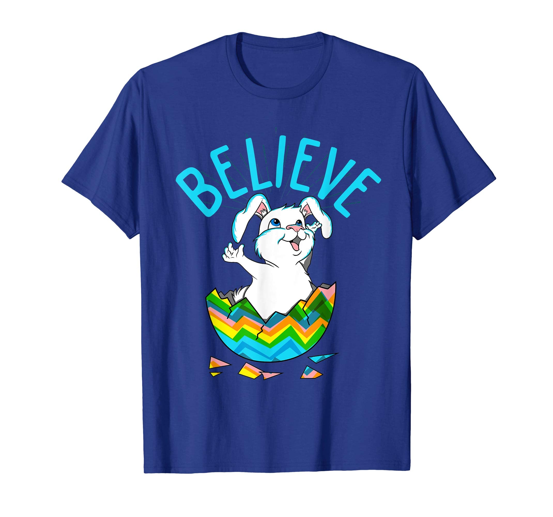 Cute Easter Bunny Shirt Kids Believe Cute Eggs Boys Girls
