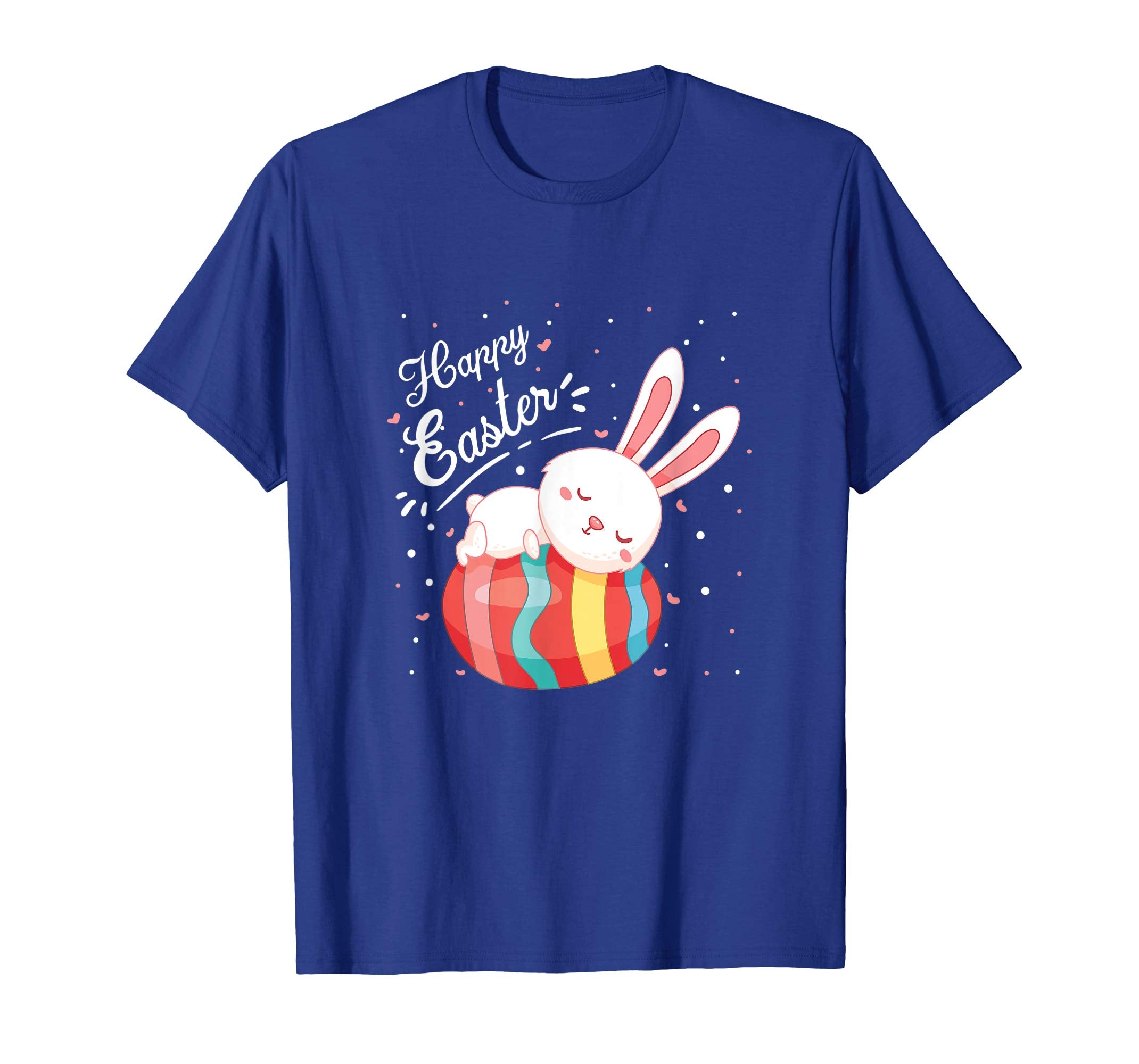 Happy Easter Bunny Tee T Shirt With Easter Eggs Tee