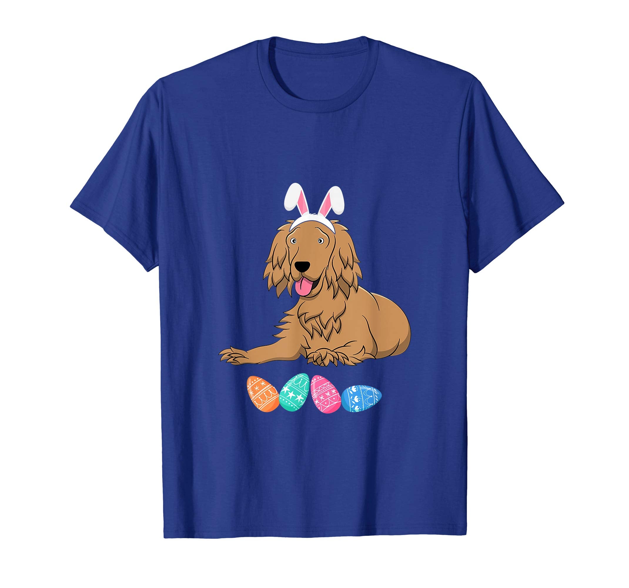 Funny Easter Cocker Spaniel With Bunny Ears And Eggs T Shirt