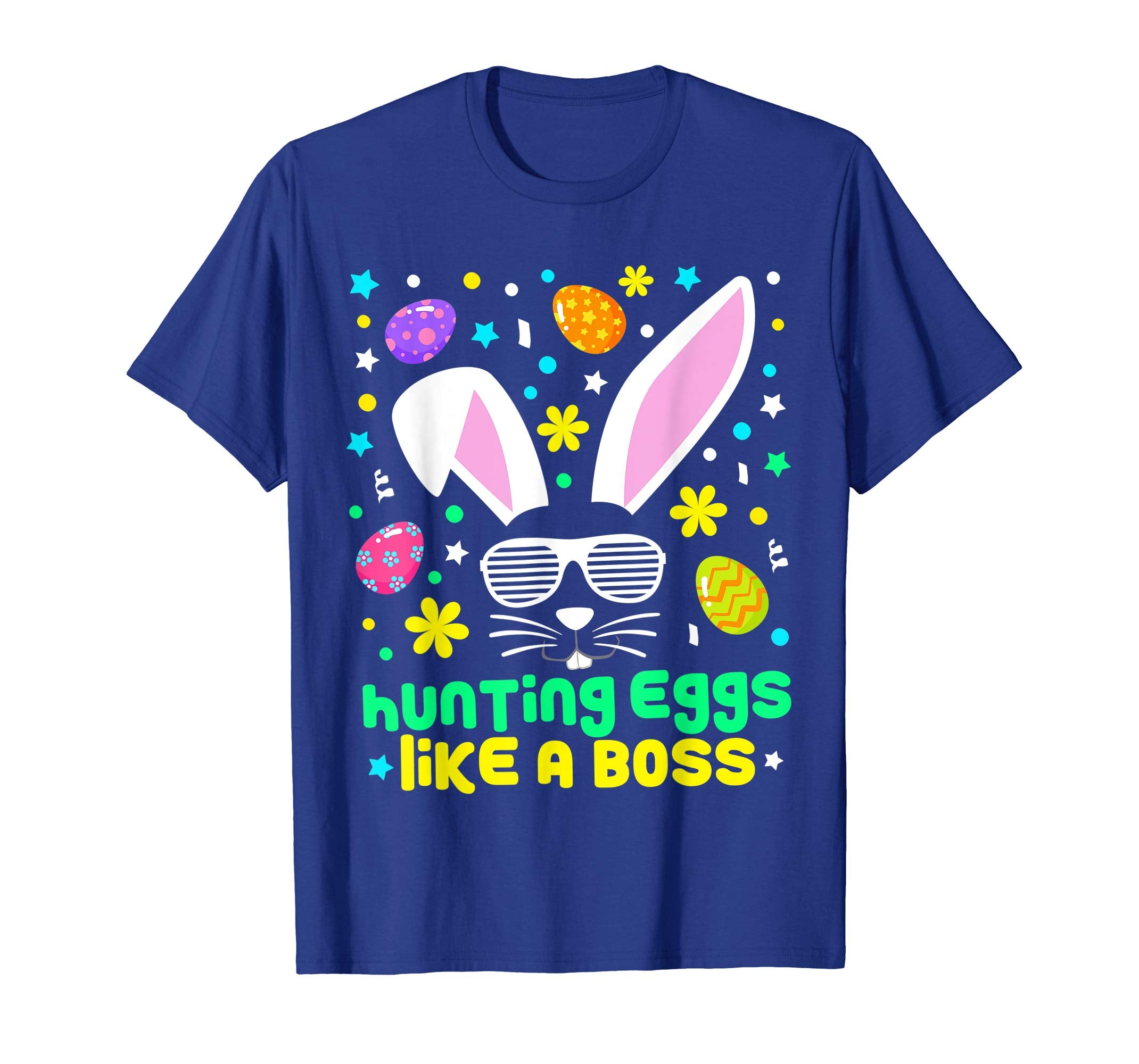 Cute Hunting Eggs Boss Easter Bunny Cool Novelty Shirt Gift