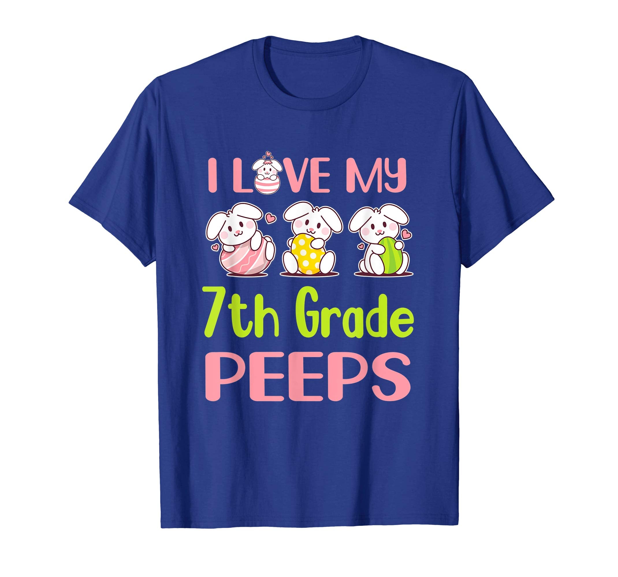 I Love My 7Th Grade Peeps Happy Easter Teacher Shirt