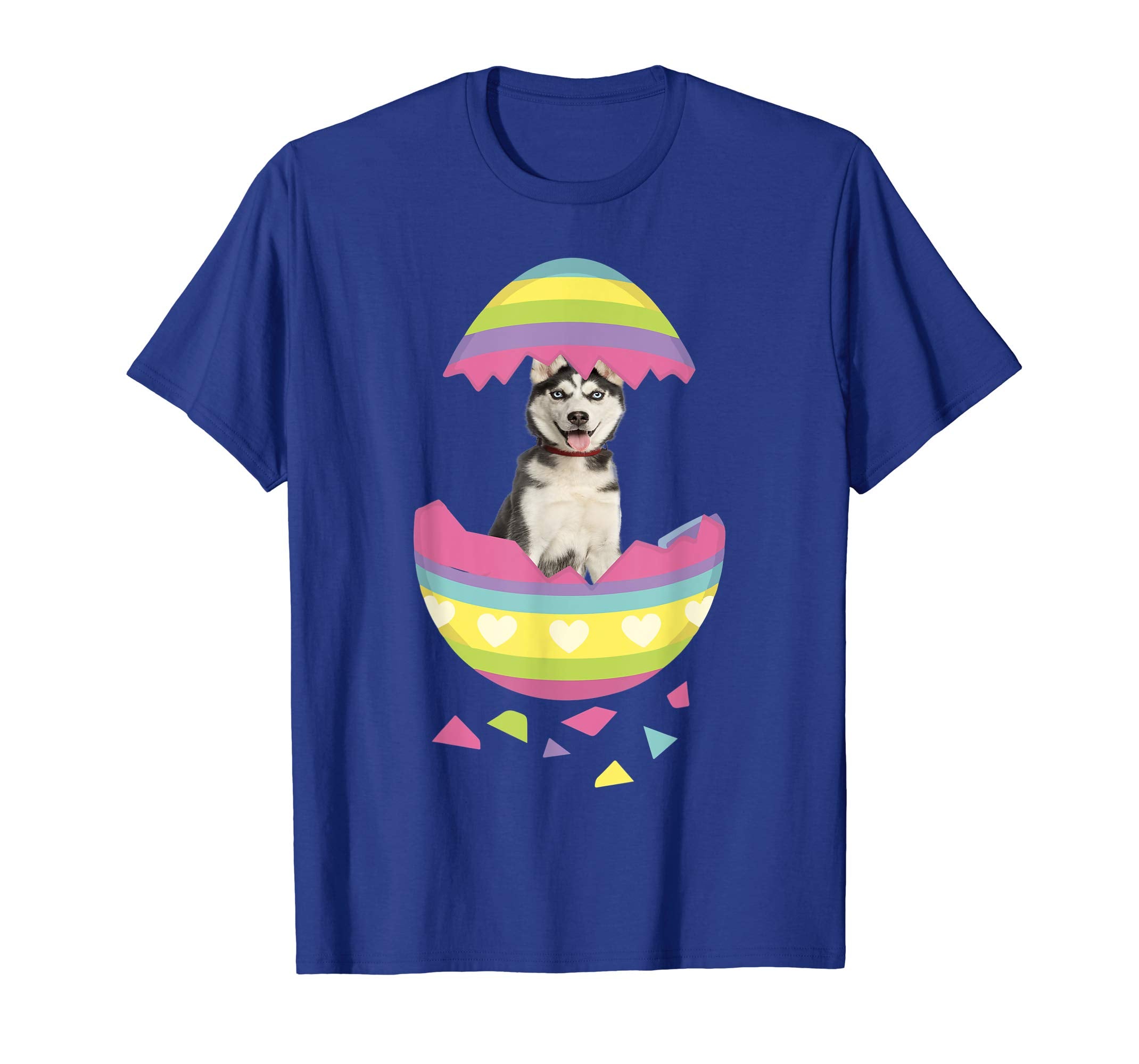 Siberian Husky Easter Egg T-Shirt Dog Lover