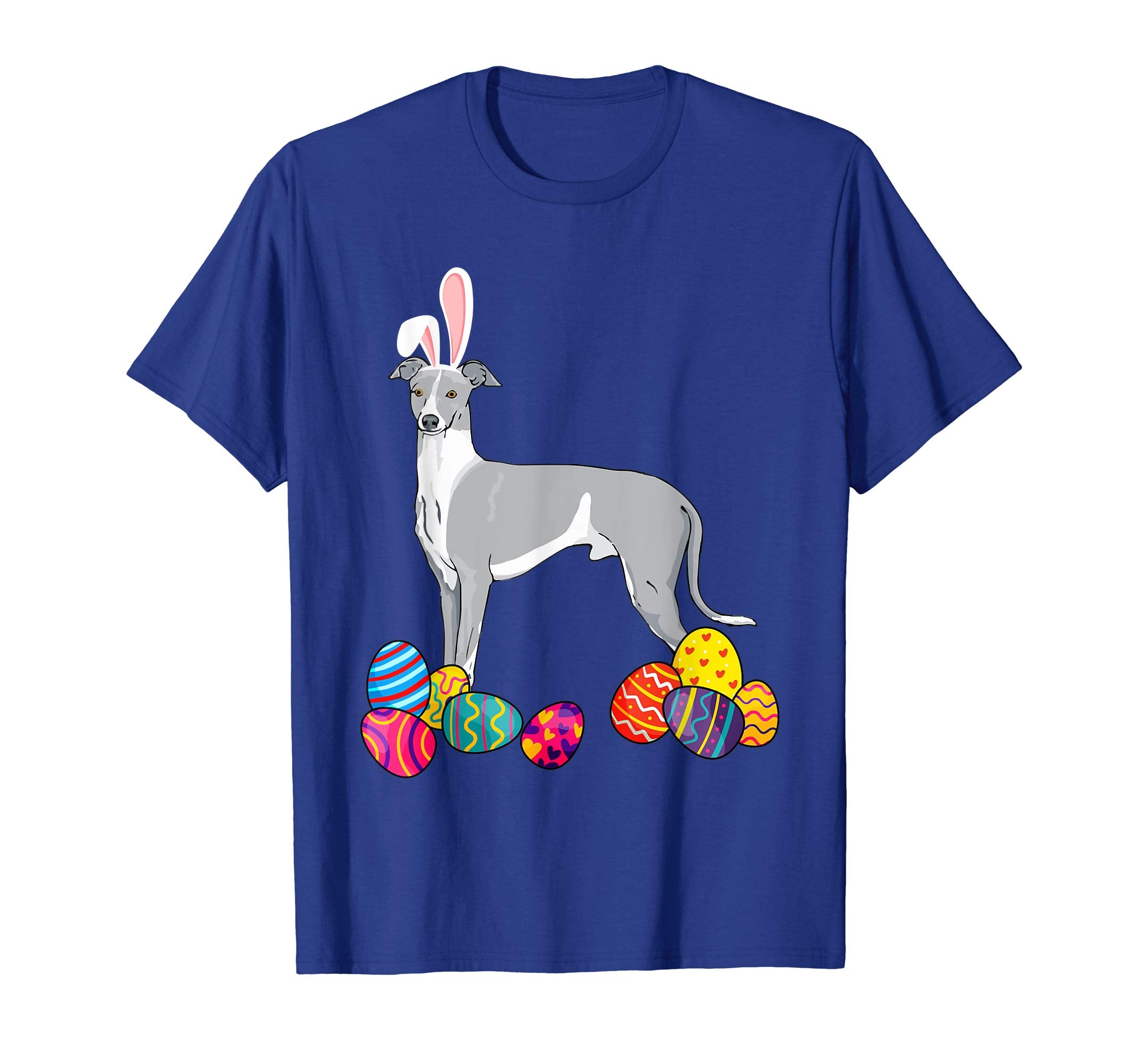 Whippet Bunny Ear With Egg Easter Easter Day Shirt