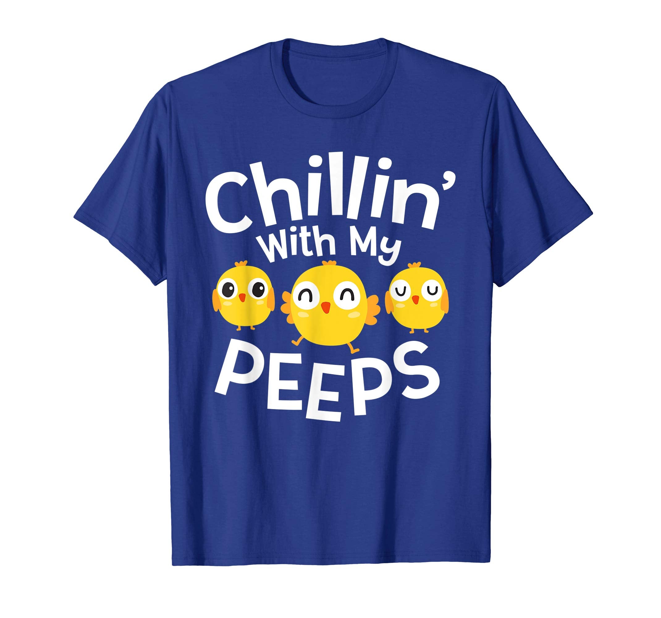 Chillin With My Peeps Happy Easter Kids Boys Girls T Shirt