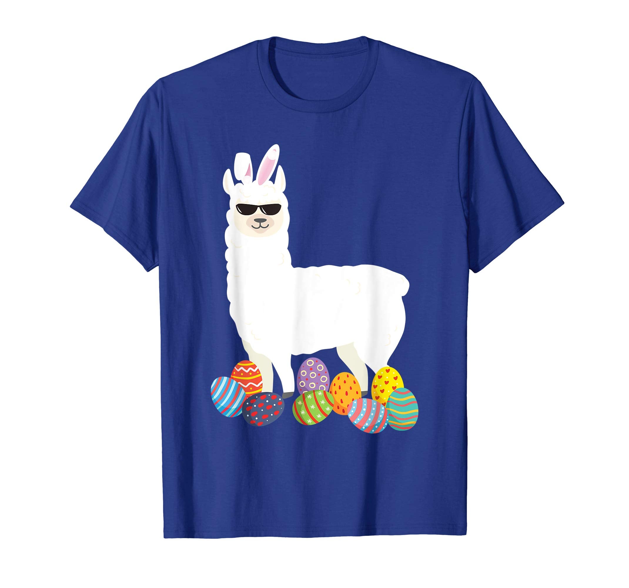 Llama Bunny Ear With Egg Easter Easter Day T - Shirt
