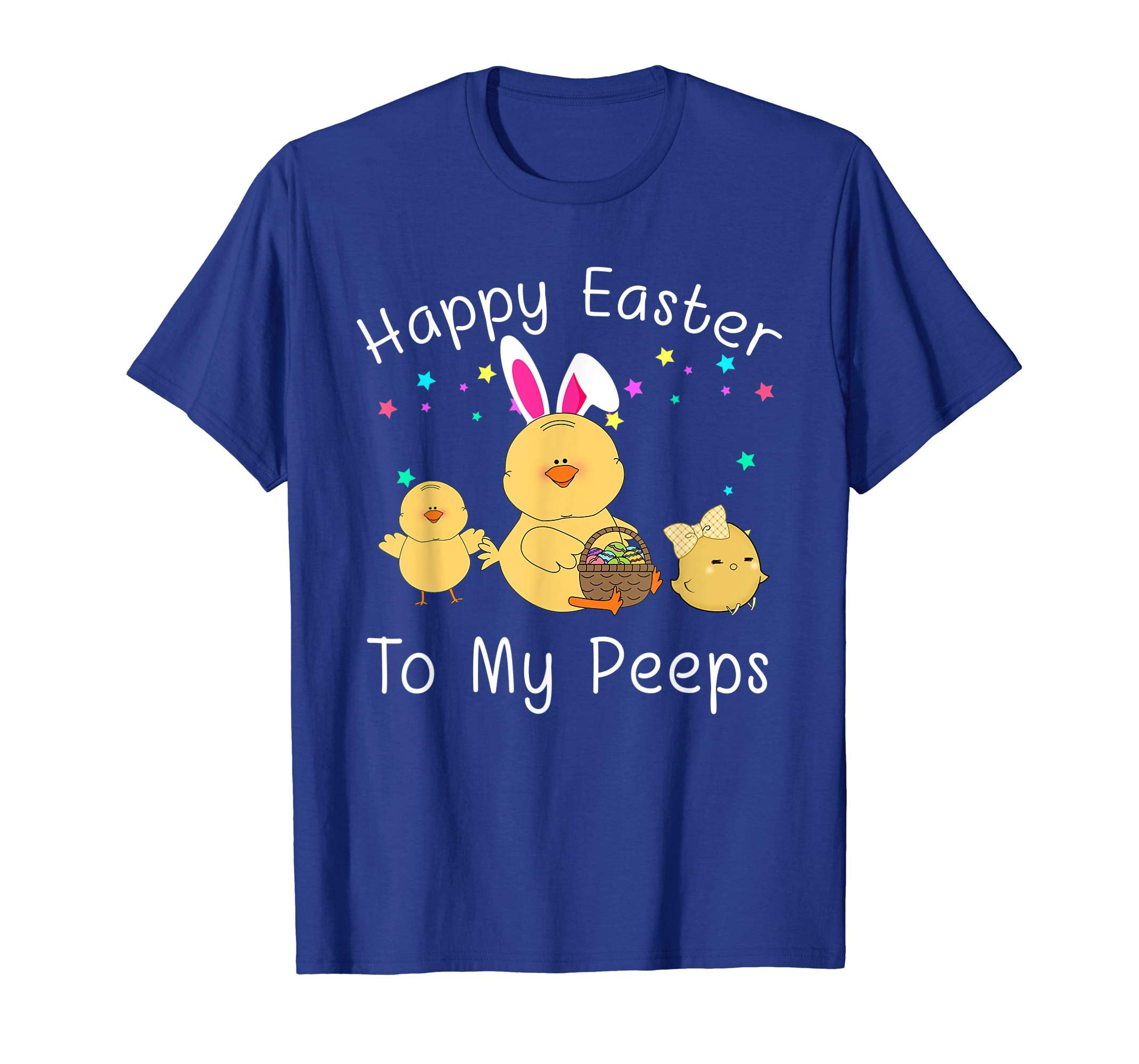 Funny Happy Easter To My Peeps Kids Boys Girls T Shirt