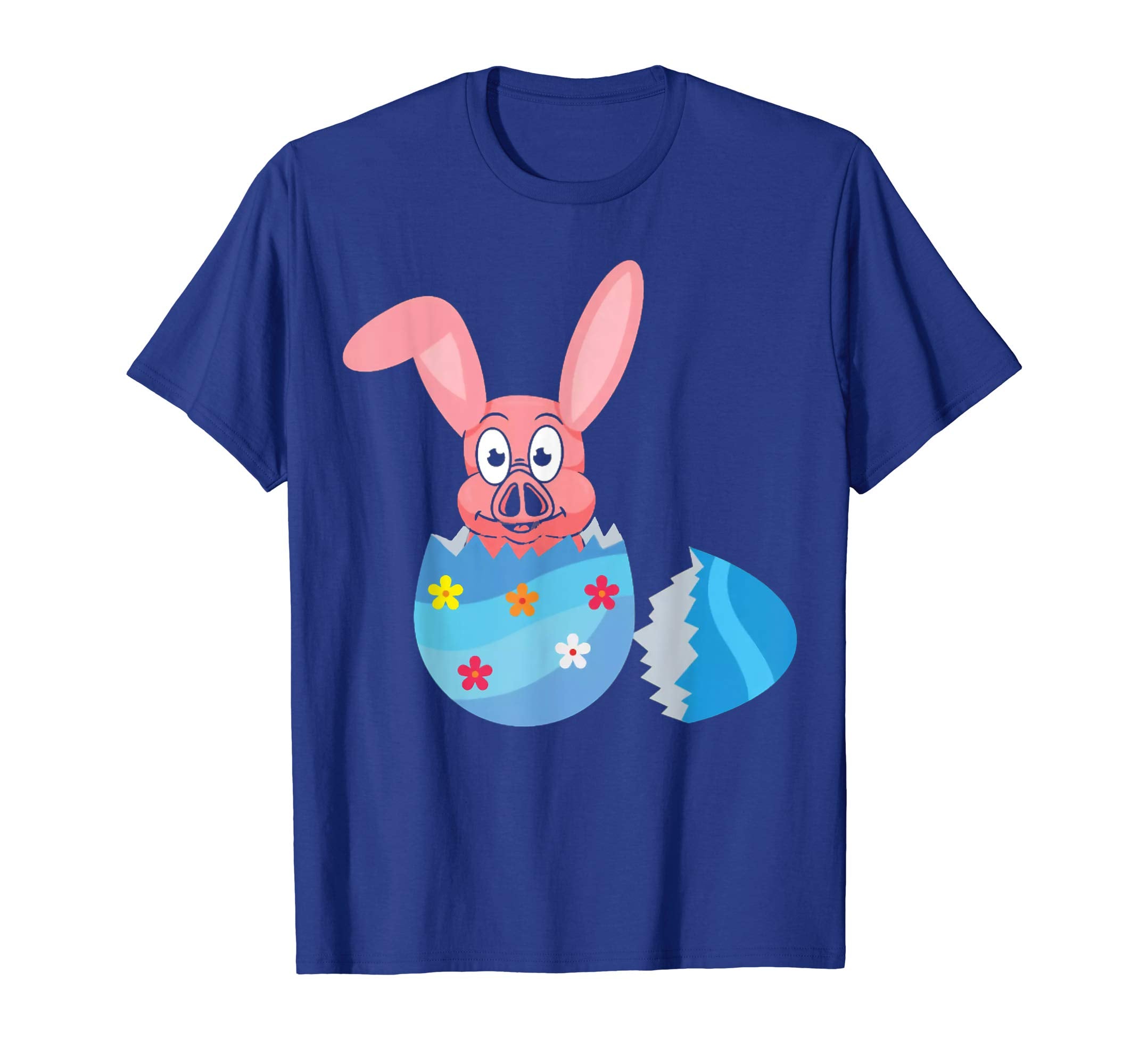 Easter pig with rabbit ears Easter egg T-shirt