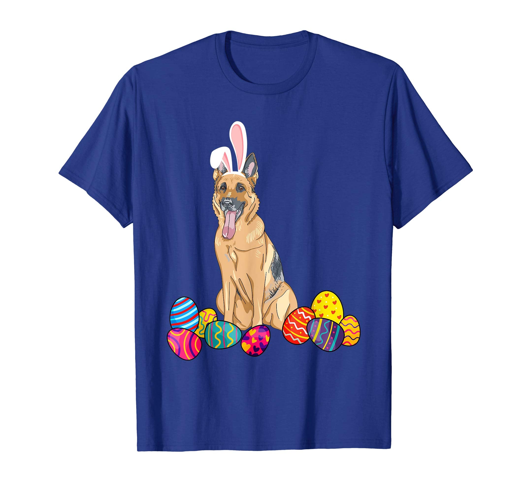 German Shepherd Bunny Ear With Egg Easter Easter Day Shirt