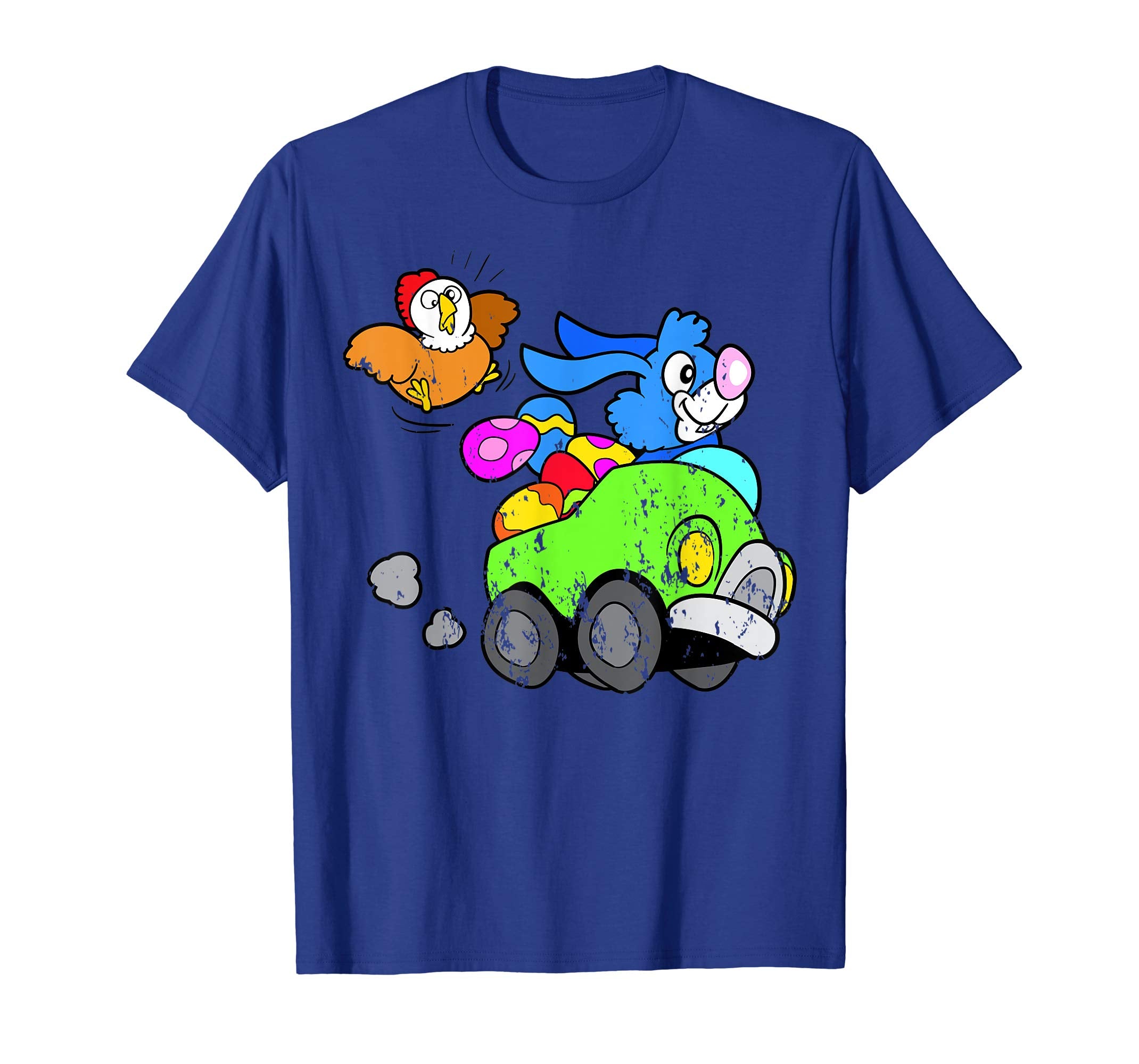 Retro Vintage Grunge Funny Cute Easter Bunny Egg Fun T-Shirt