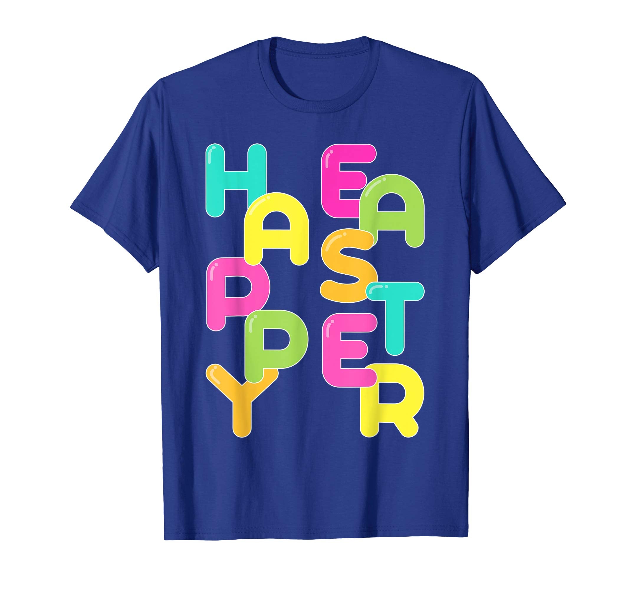 Happy Easter Shirt Colorful Letters Easter Gift