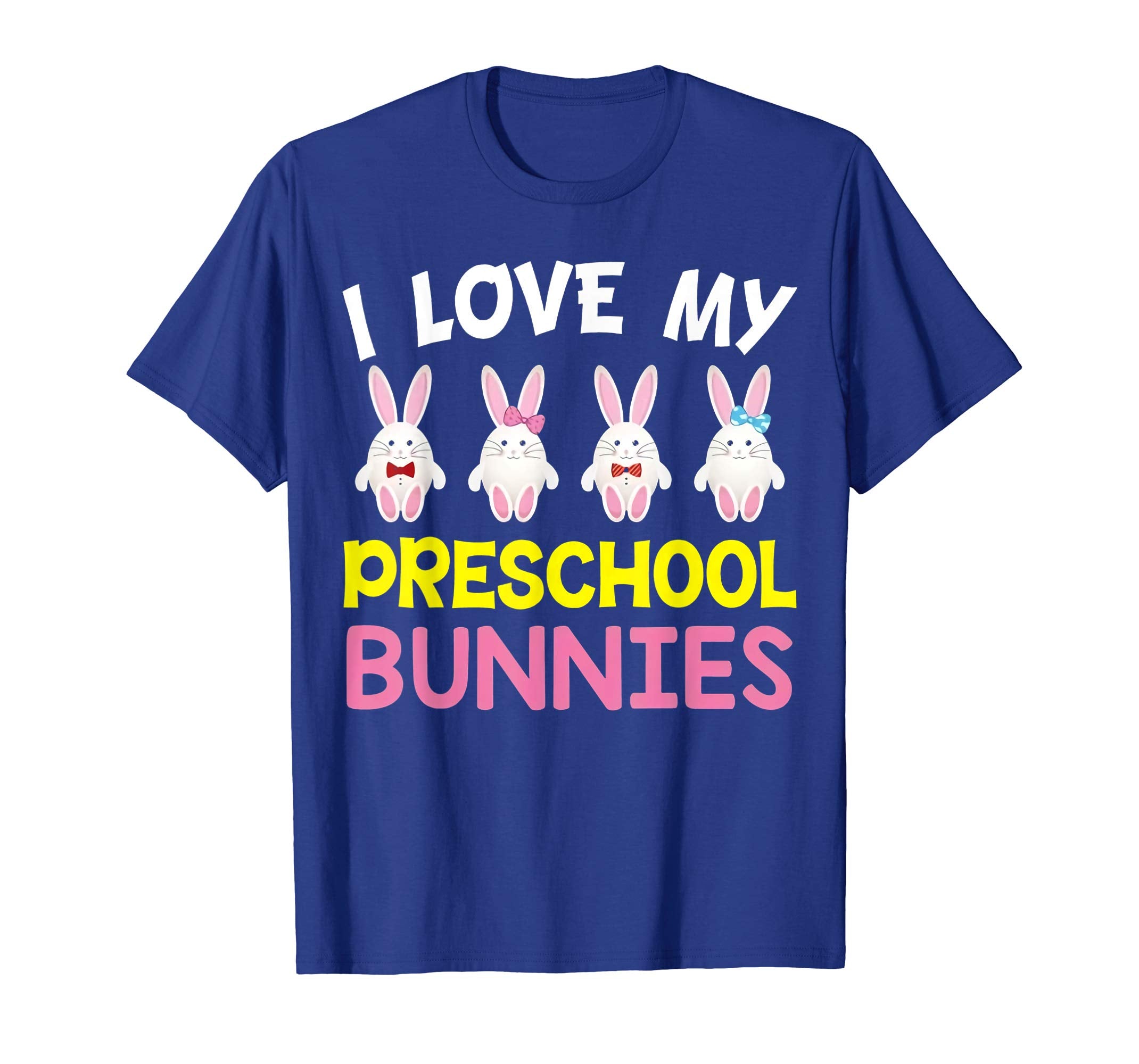 I Love My Preschool Peeps Bunnies Easter Teacher Shirt