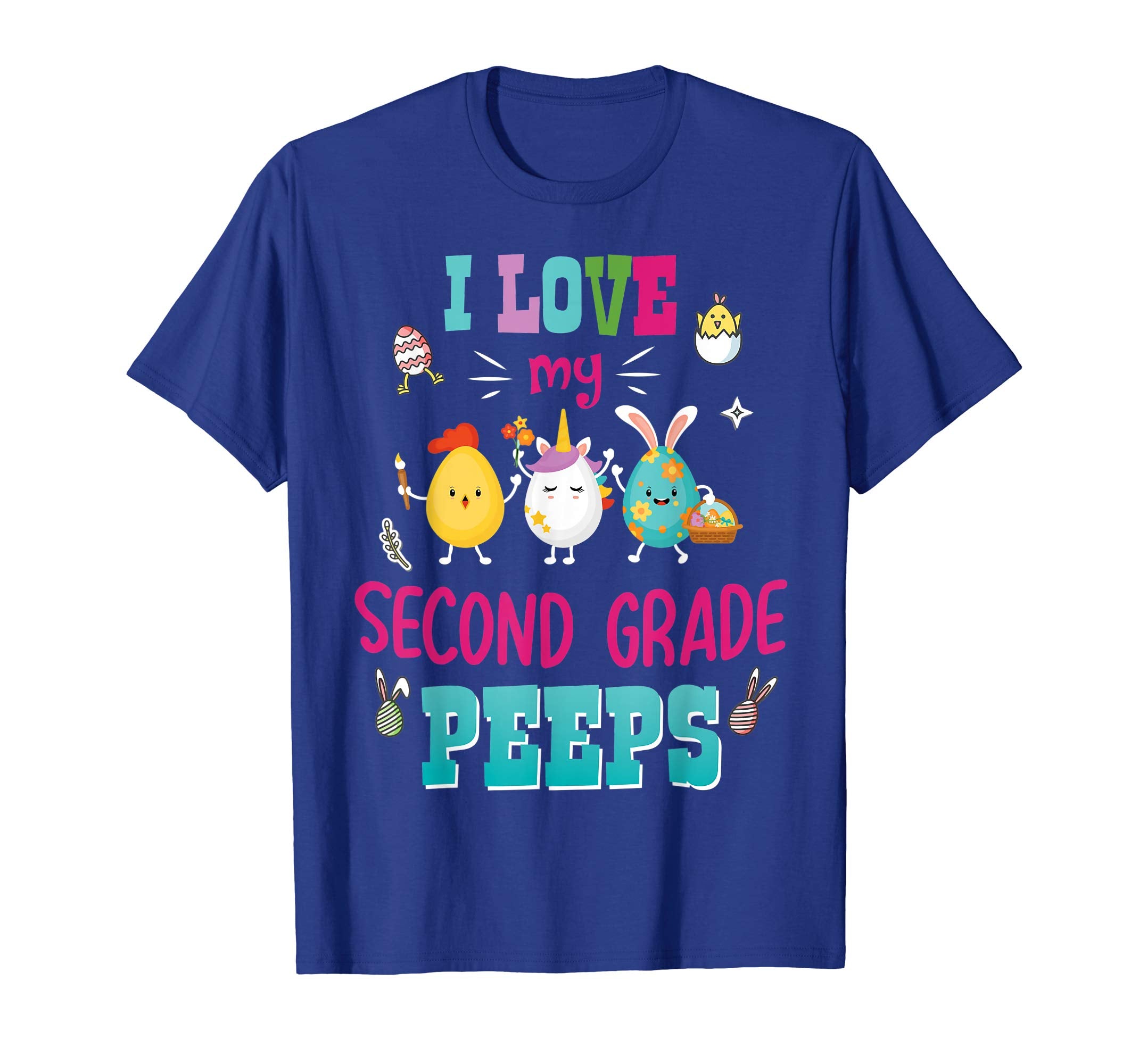 I Love My Second Grade Peeps Easter Day T-Shirt