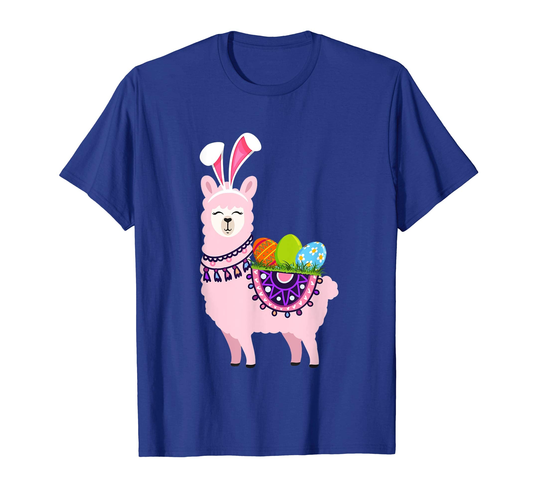 Cute Bunny Ears Llama Easter Day Tee Egg Hunt T-Shirt Gifts