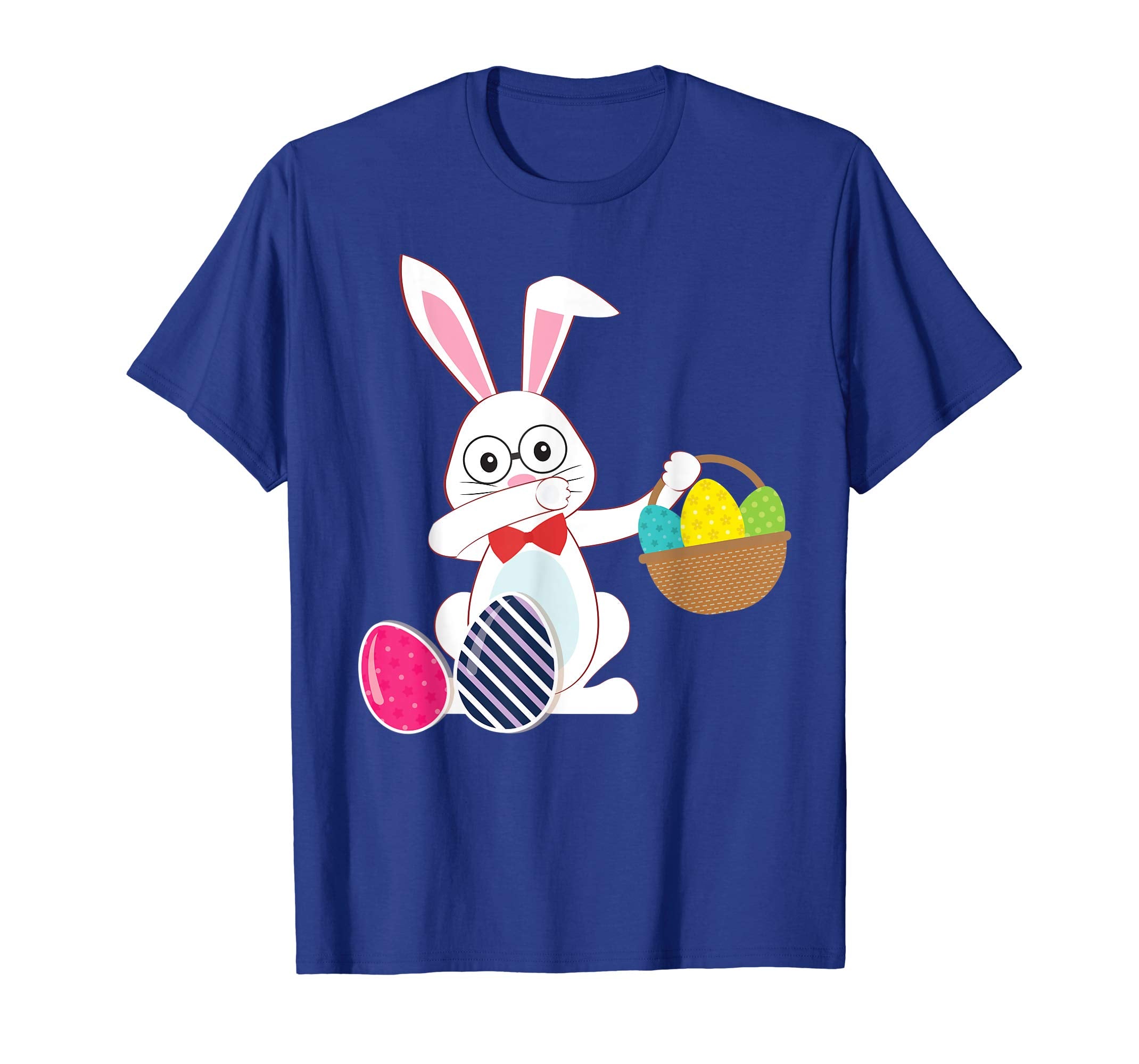 Cute Bunny Dab Dabbing Around The Easter Eggs T-Shirt Lovely