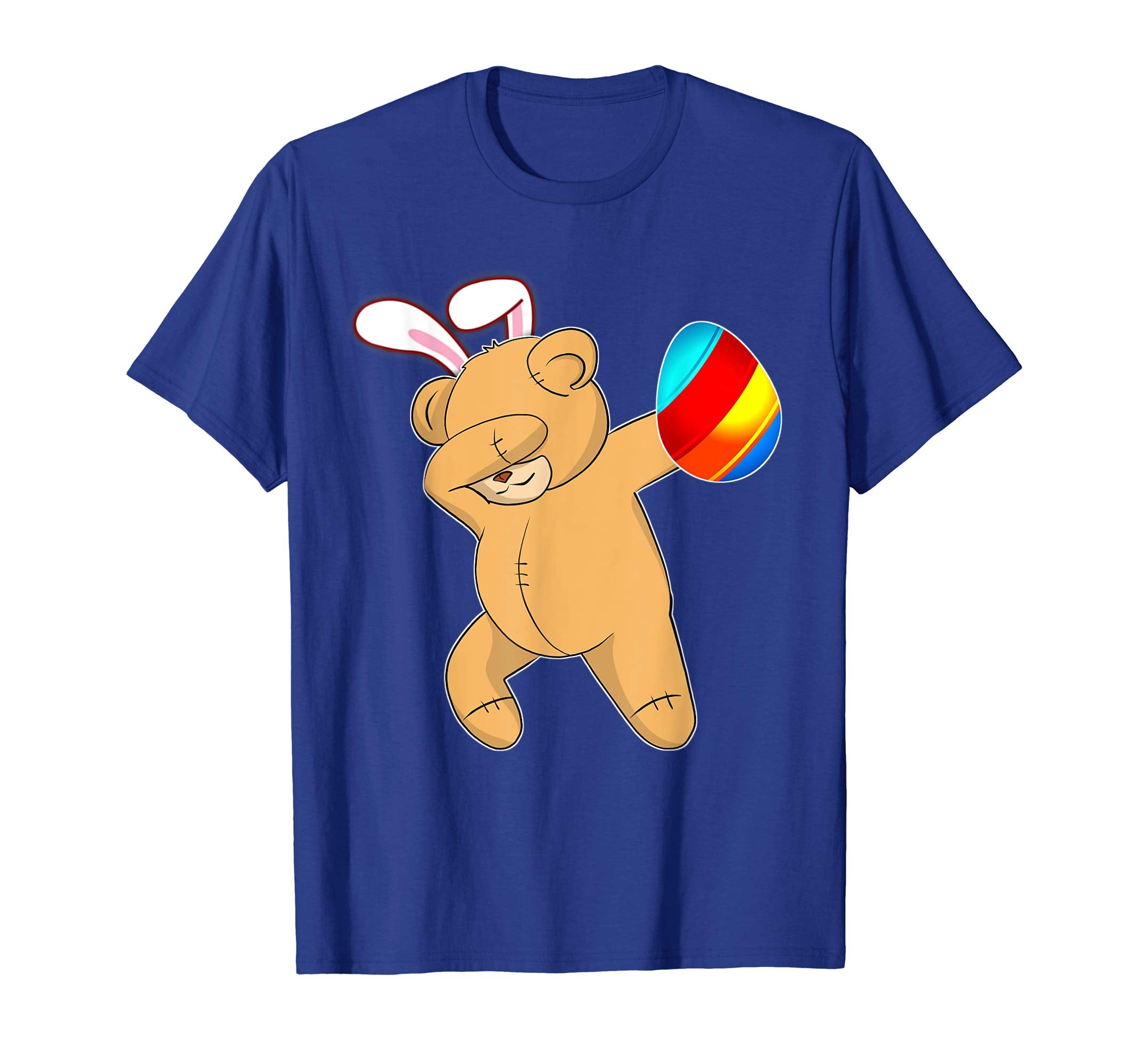 Easter Bunny Dabbing Teddy Bear Tshirt Egg Ears Gift