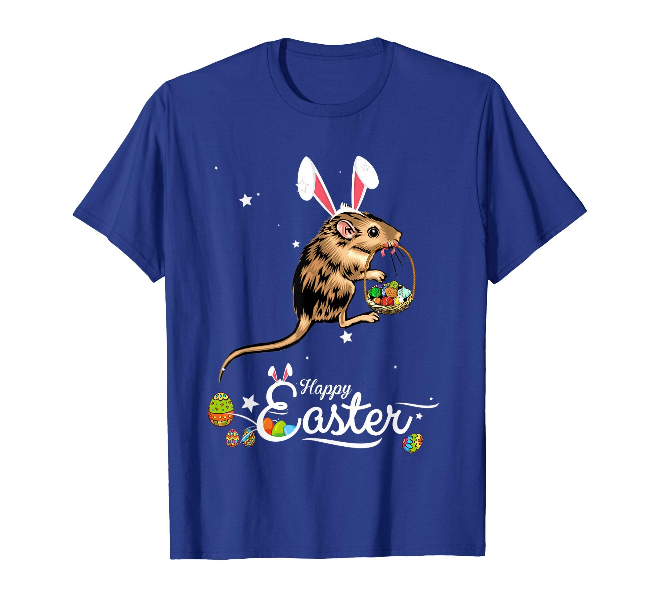 Cute Easter Mouse with Bunny Ears and Eggs T Shirt