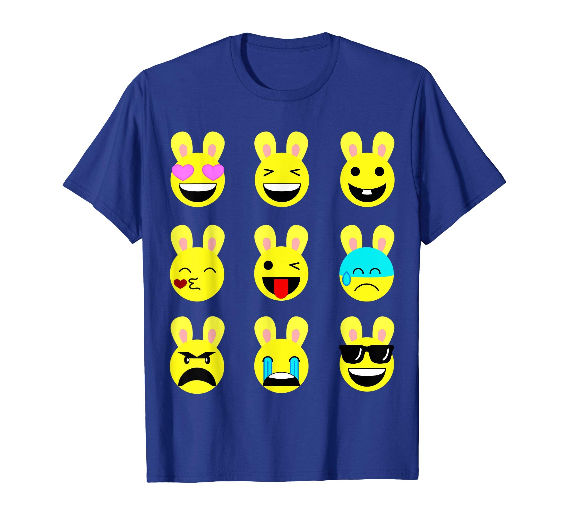 Cool Funny Emoticon Emojis Easter Bunny Tee Shirt Gift