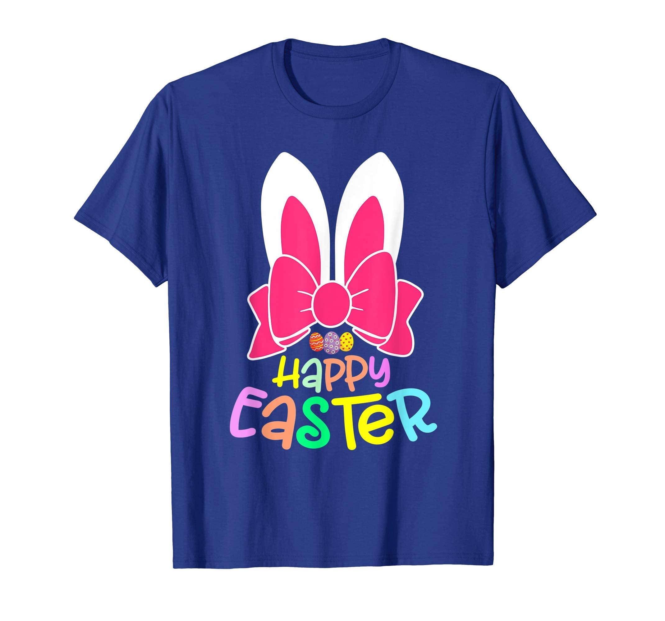 Bunny Ears Eggs Happy Easter Kids Boys Girls T Shirt Gift