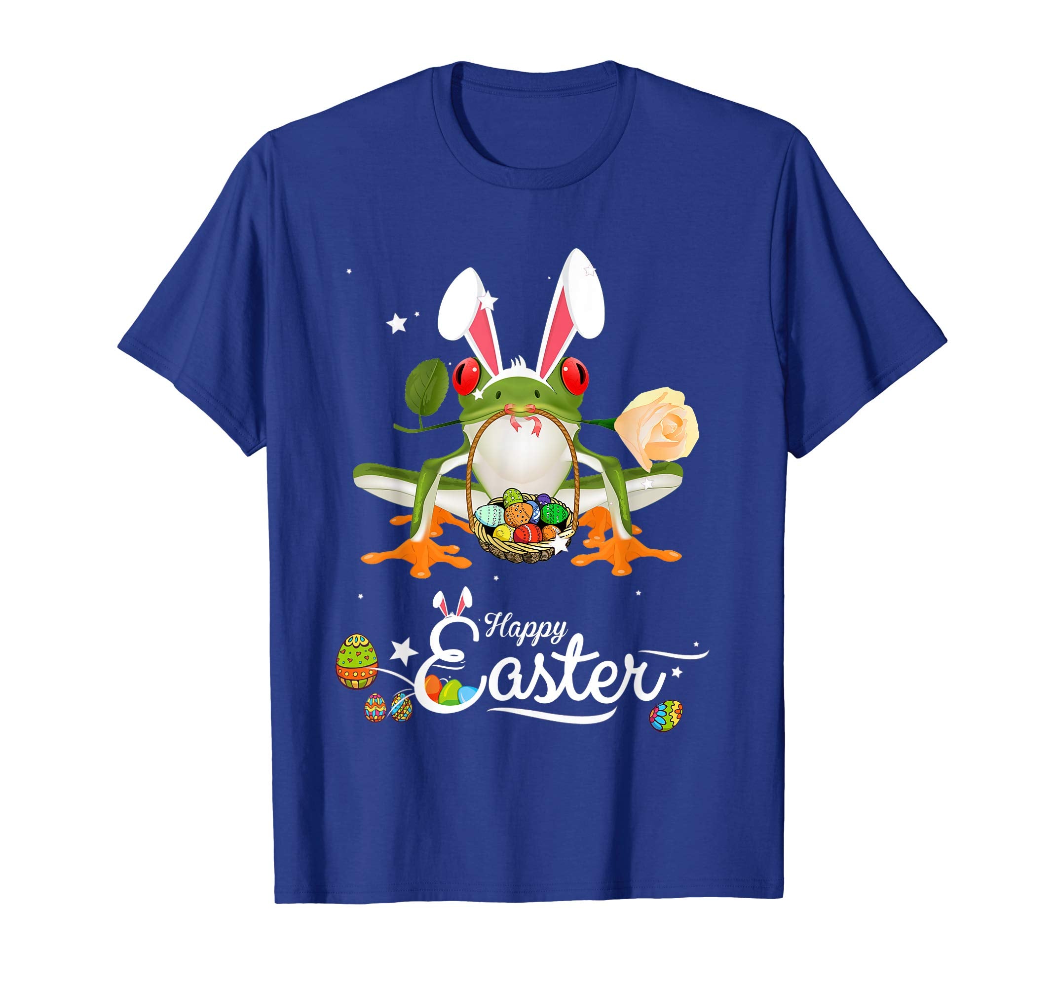 Cute Easter Frogs with Bunny Ears and Eggs T Shirt