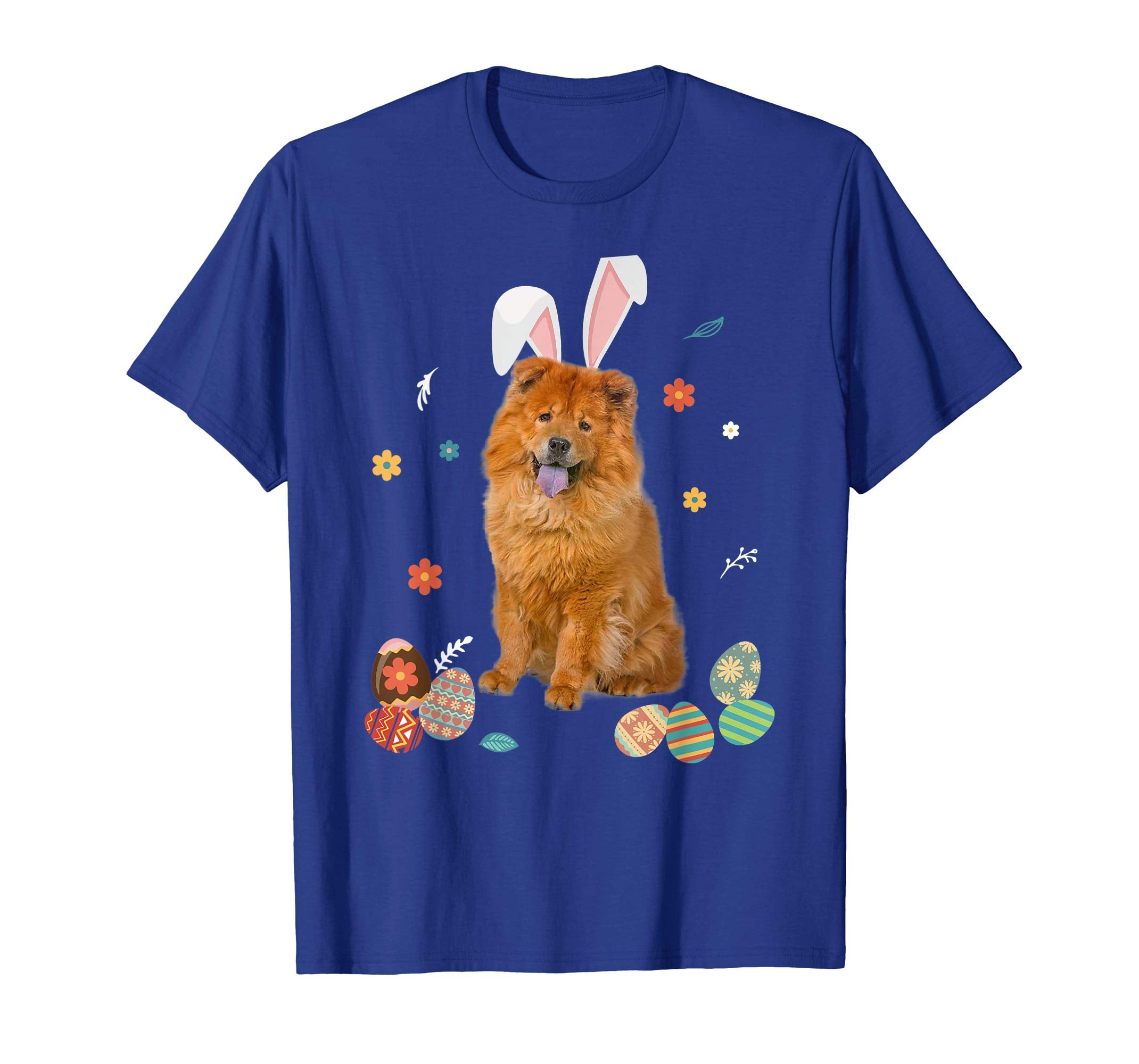 Chow Chow Bunny Rabbit Happy Easter Day T-Shirt