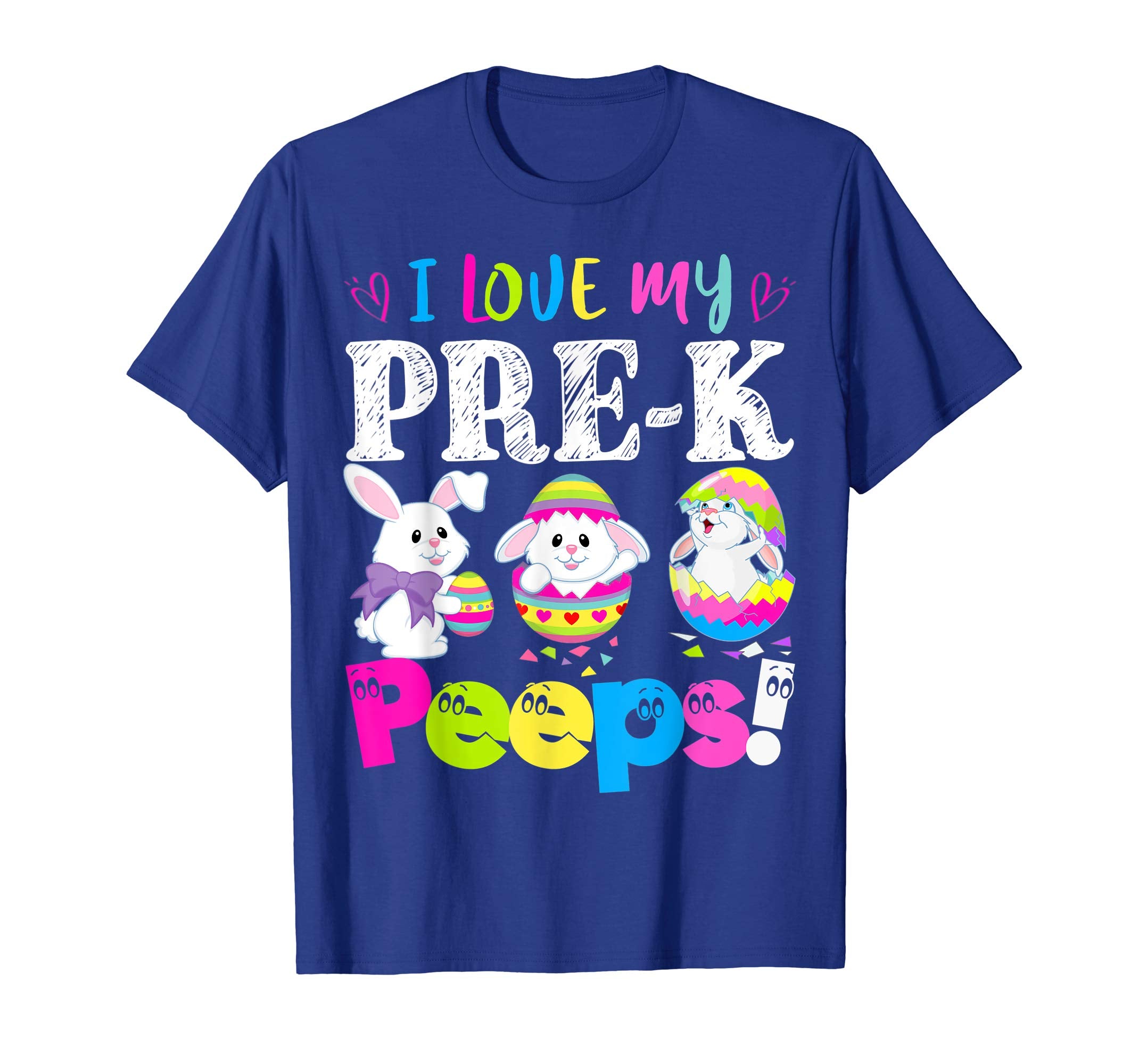 I Love My Pre-K Peeps Easter Bunny Gift T-Shirt