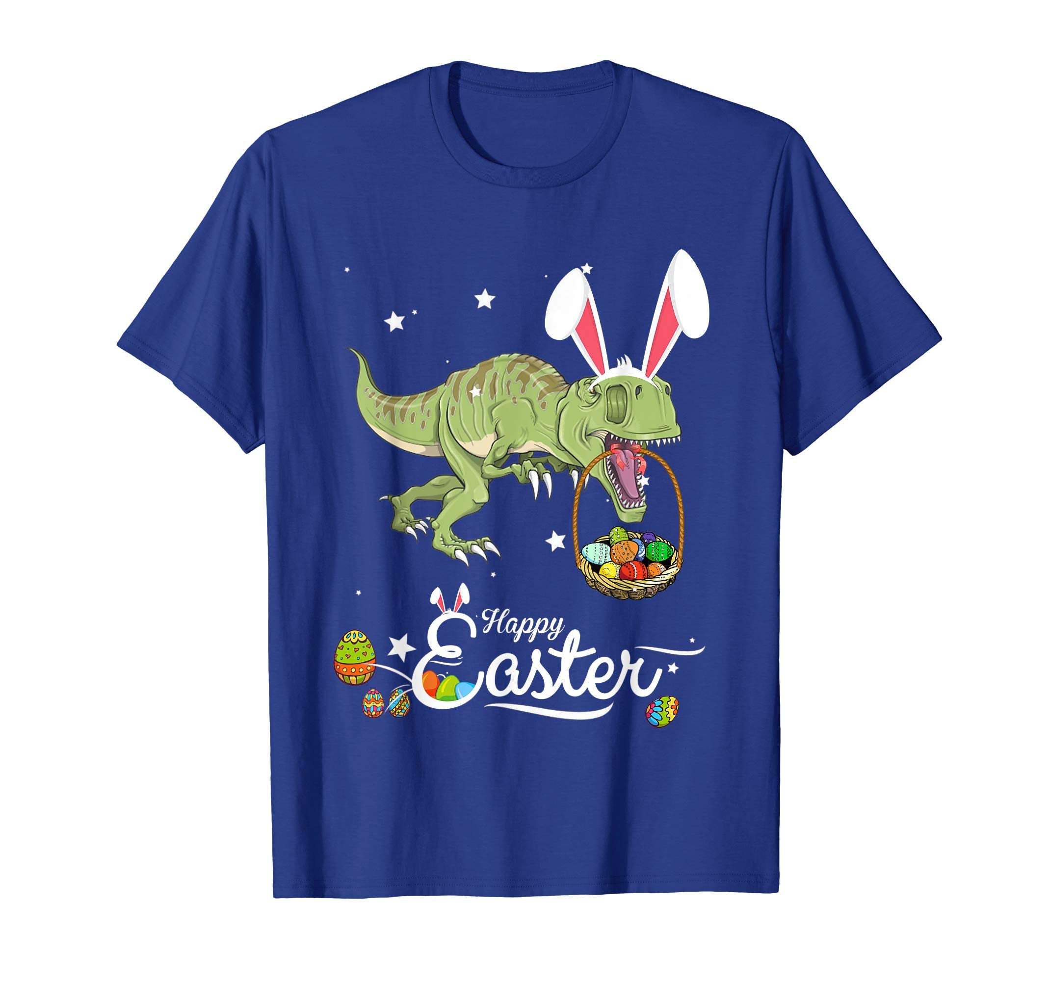 Cute Easter Dinosaurs with Bunny Ears and Eggs T Shirt