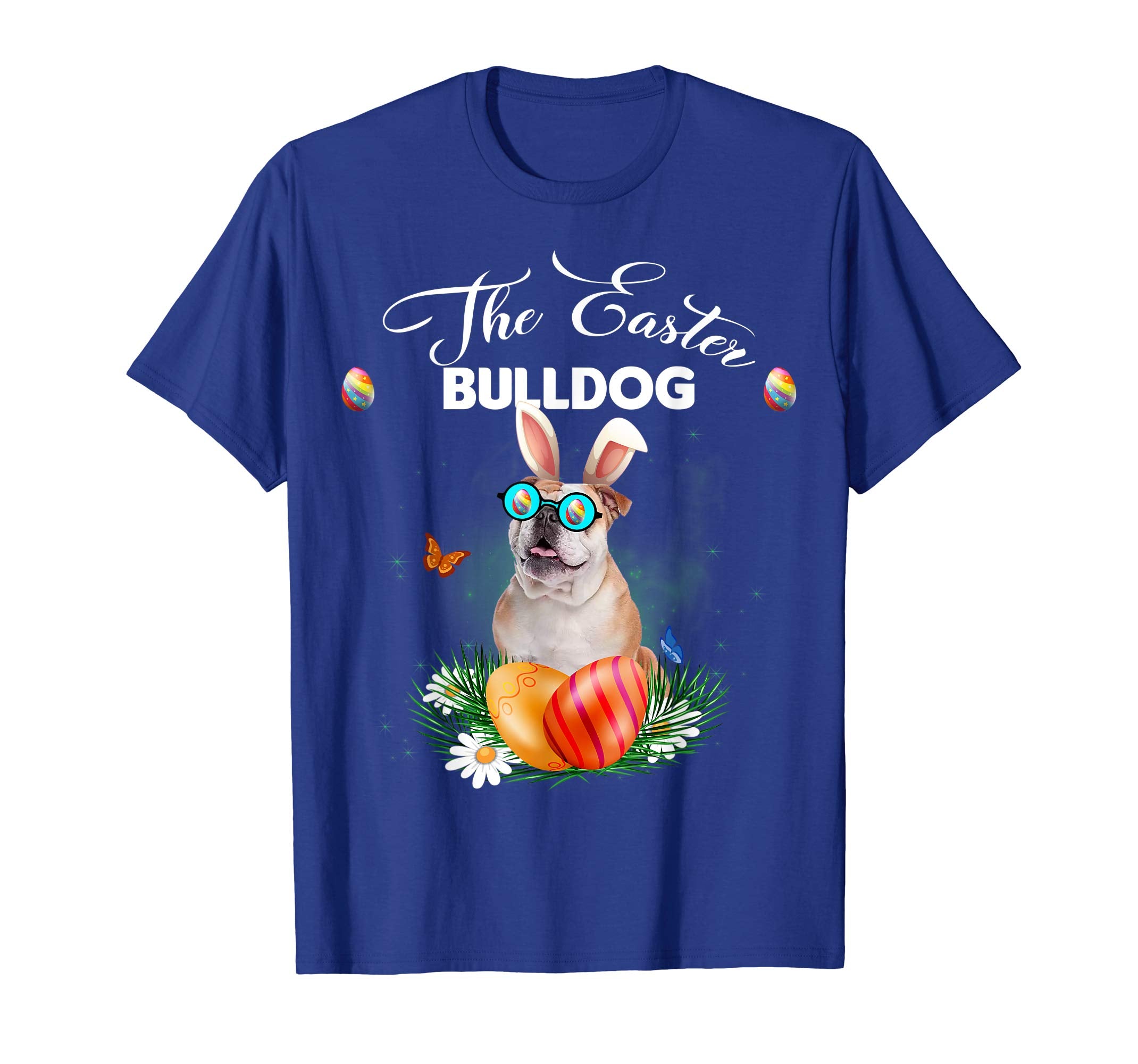 Bulldog Bunny Easter Day Dog Gifts T-Shirt