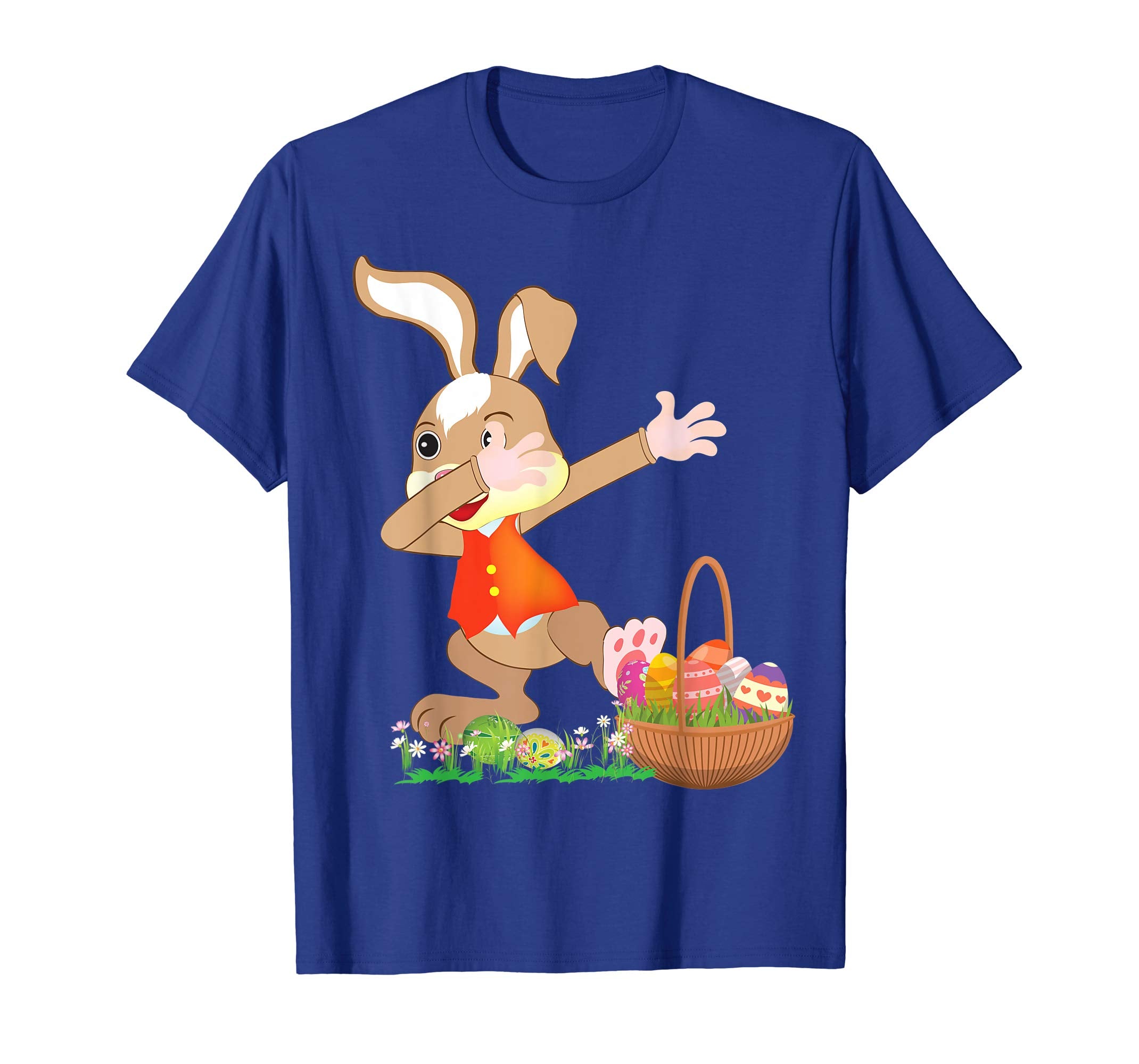 Cute Bunny Dab Dabbing Around The Easter Eggs T-Shirt Lovely